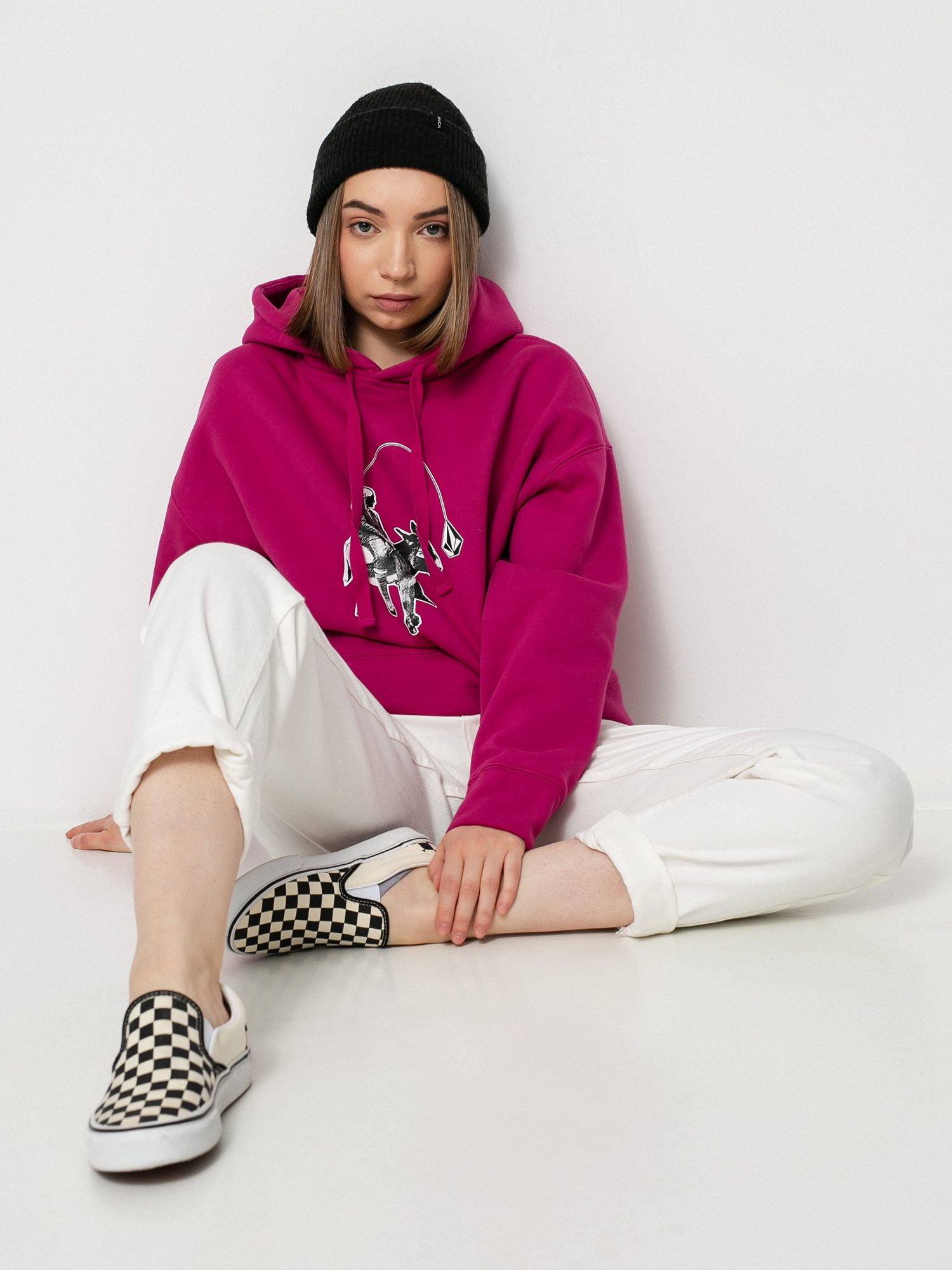 Bluza z kapturem Volcom Voltrip HD Wmn (acai)