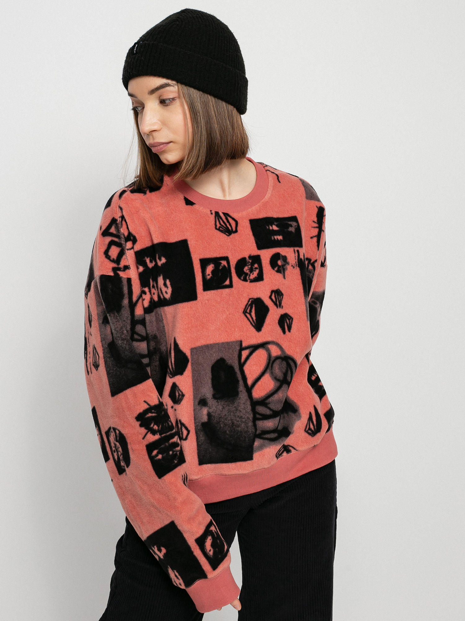 Bluza Volcom Error 76 Crew Wmn (sepia)