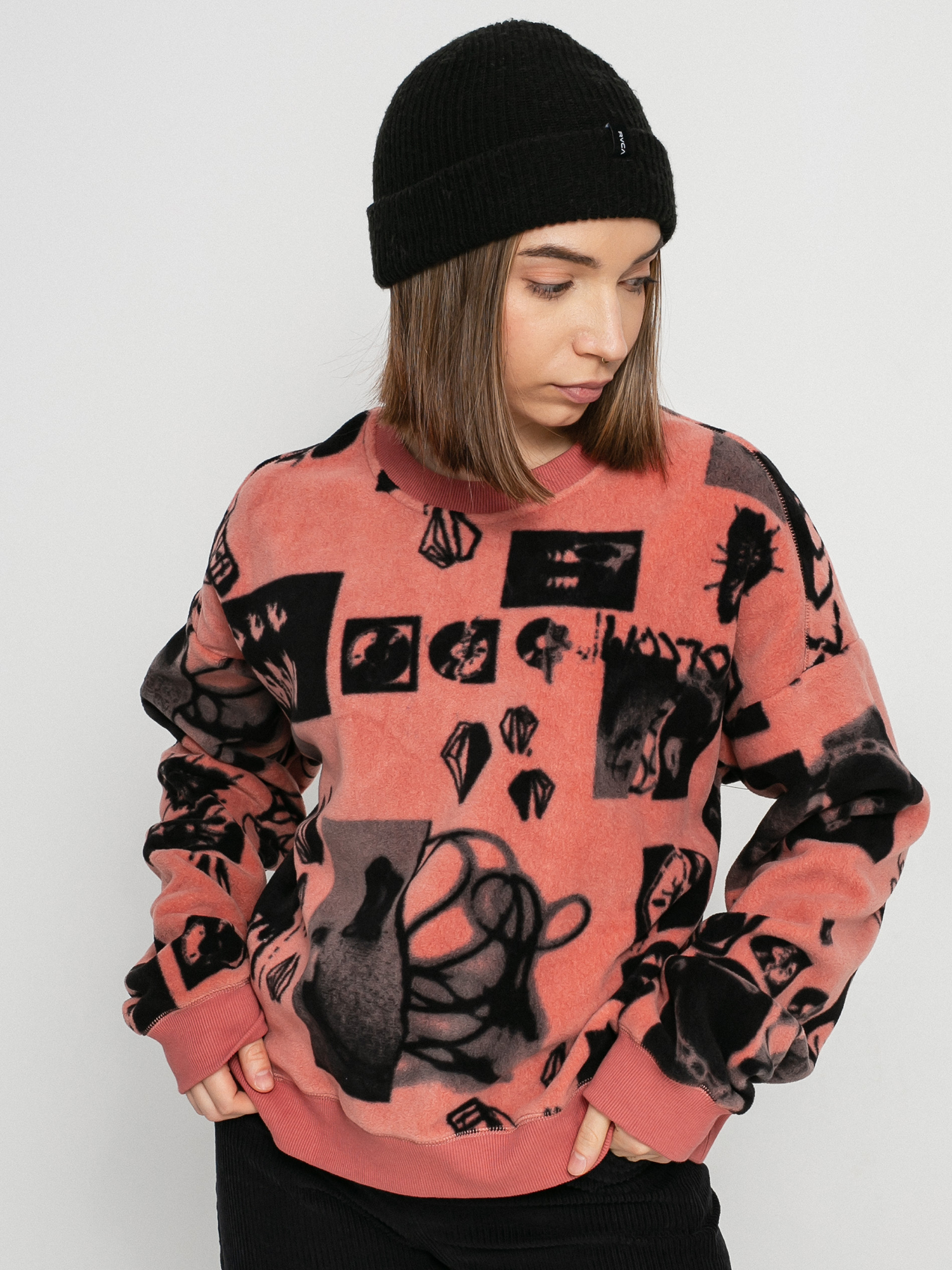 Bluza Volcom Error 76 Crew Wmn (sepia)