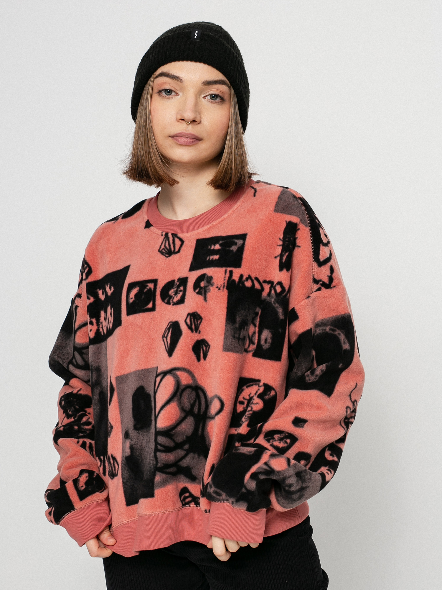 Bluza Volcom Error 76 Crew Wmn (sepia)