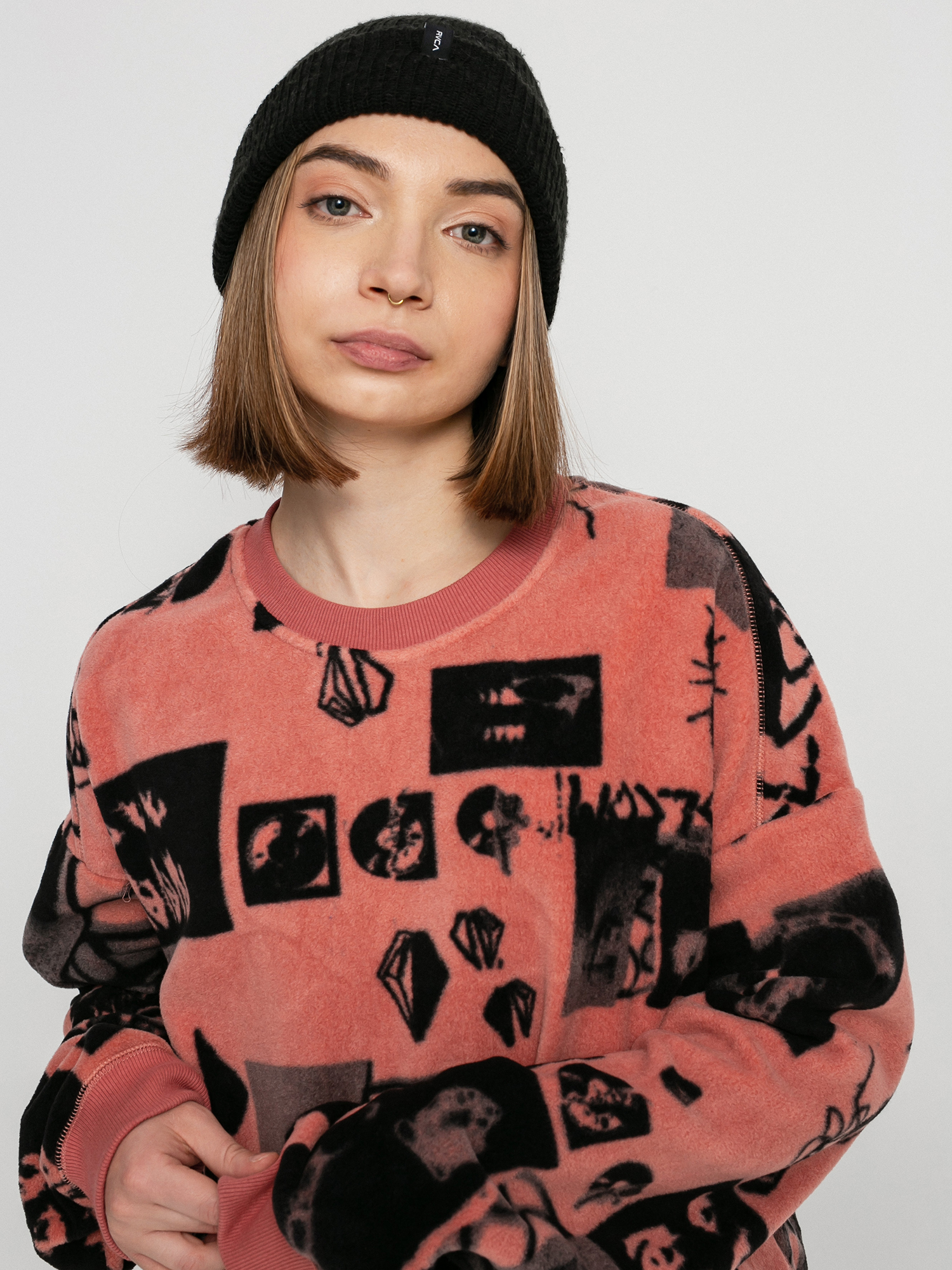 Bluza Volcom Error 76 Crew Wmn (sepia)