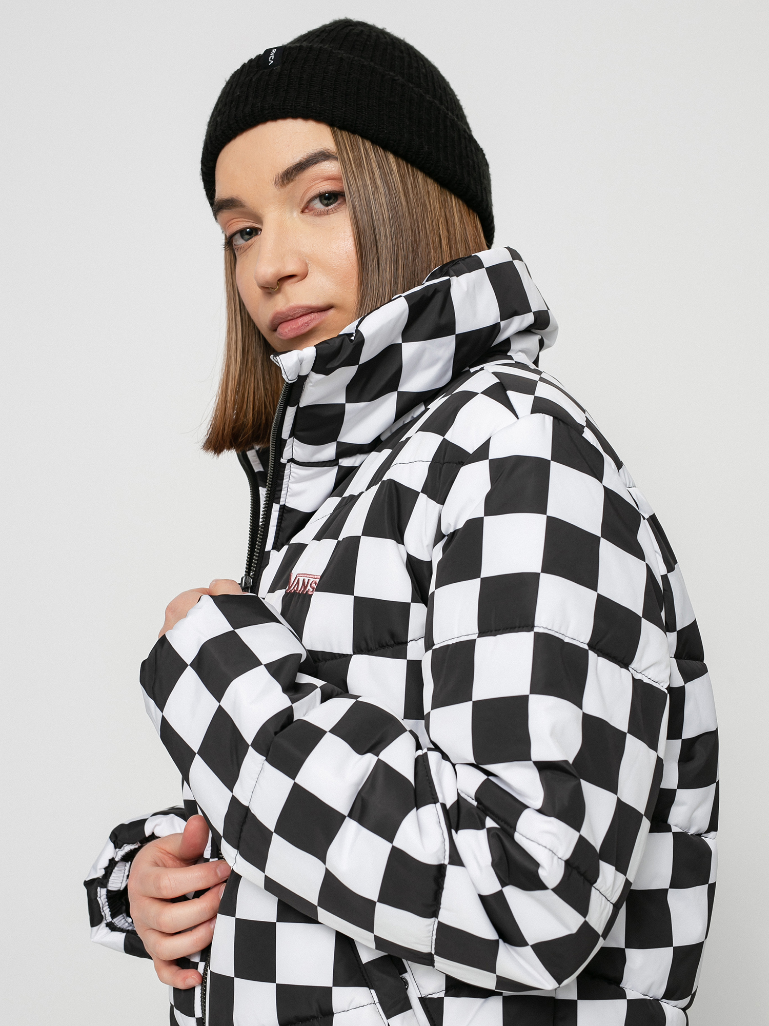 Kurtka Vans Foundry V Printed Puffer MTE Wmn (checkerboard)