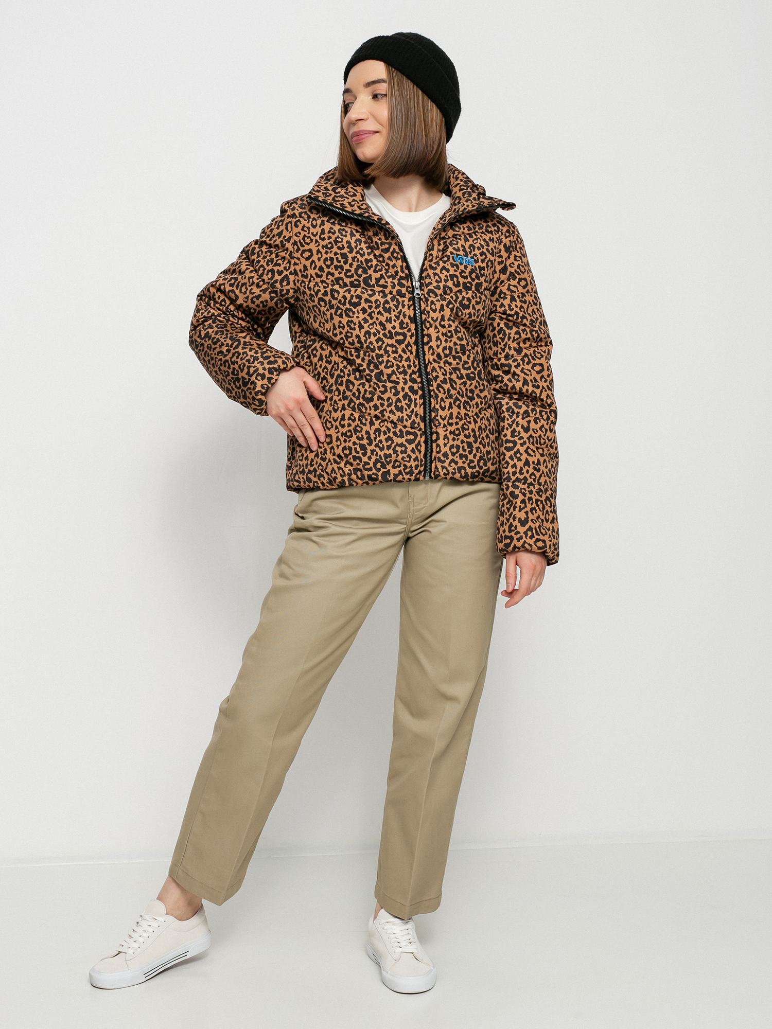 Kurtka Vans Foundry V Printed Puffer MTE Wmn (leopard spot)