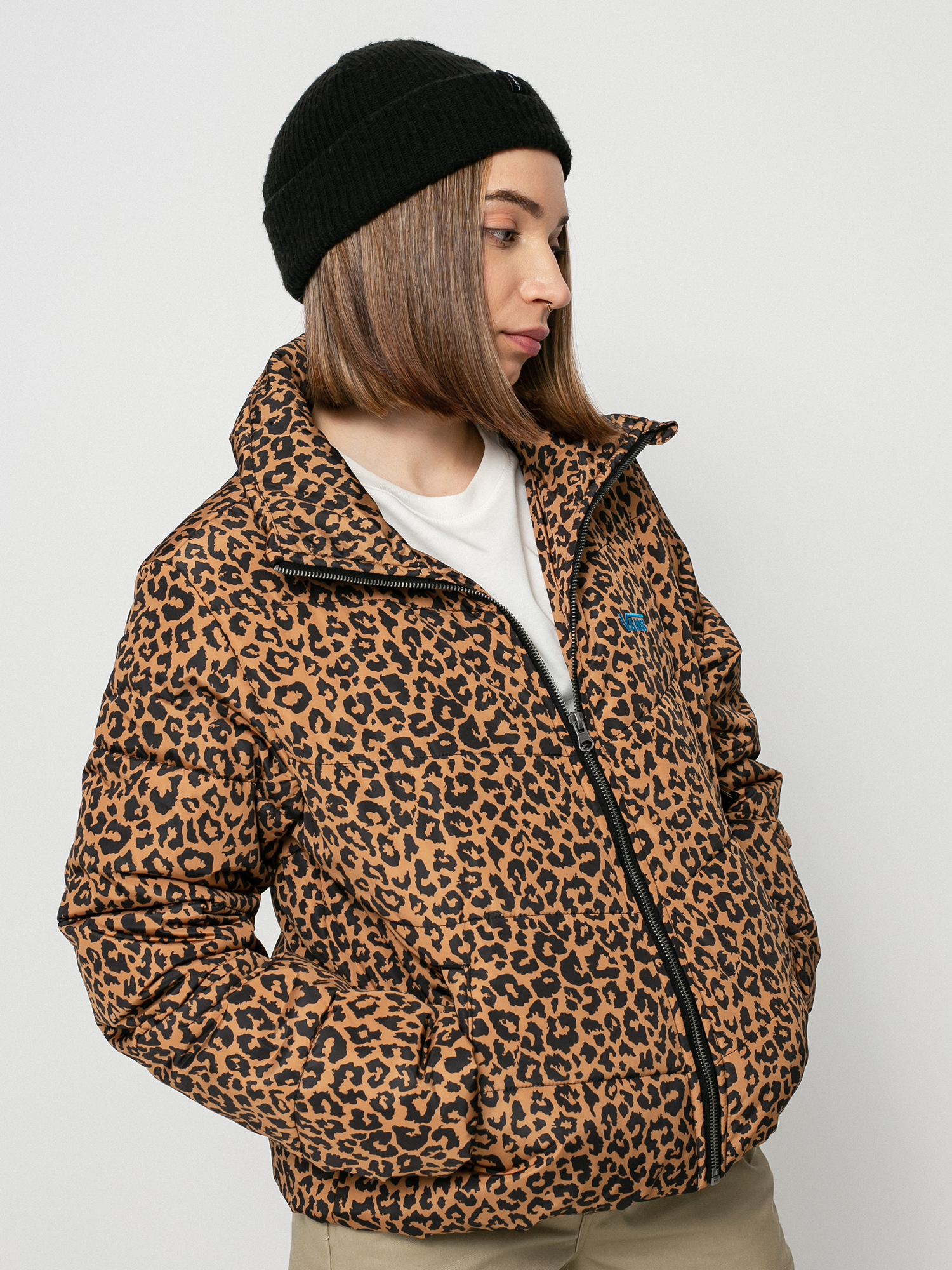 Kurtka Vans Foundry V Printed Puffer MTE Wmn (leopard spot)
