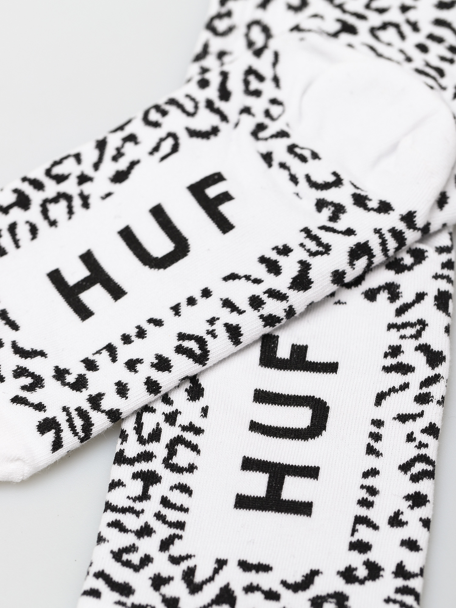 Skarpetki HUF Leopard 1/4 (frost gray)