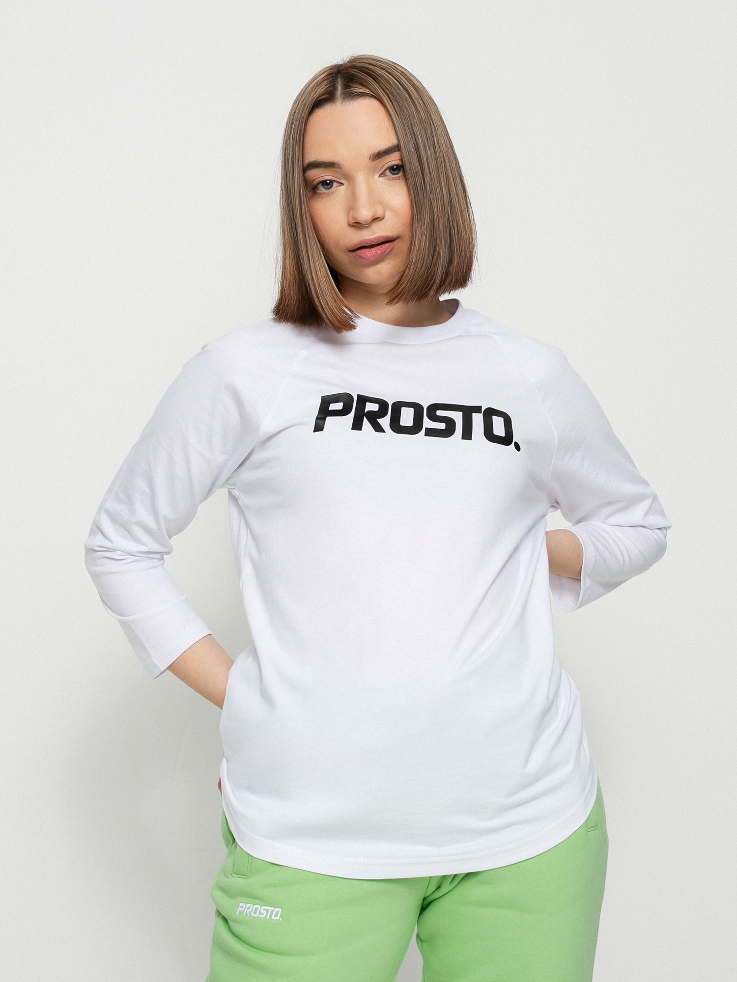 Longsleeve Prosto Bazik Wmn (white)