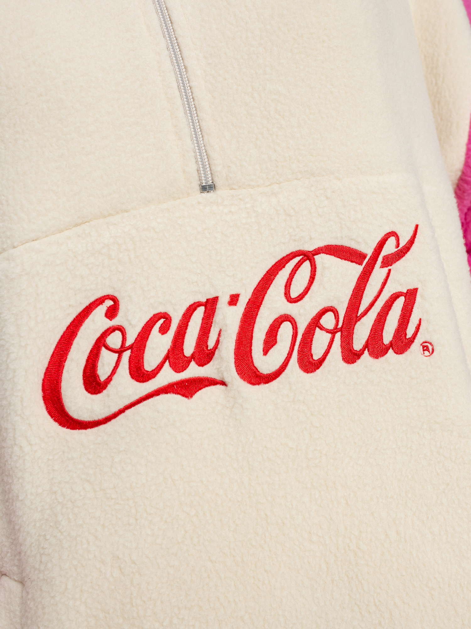 Bluza Local Heroes X Coca Cola Zip Up Wmn (beige/pink)