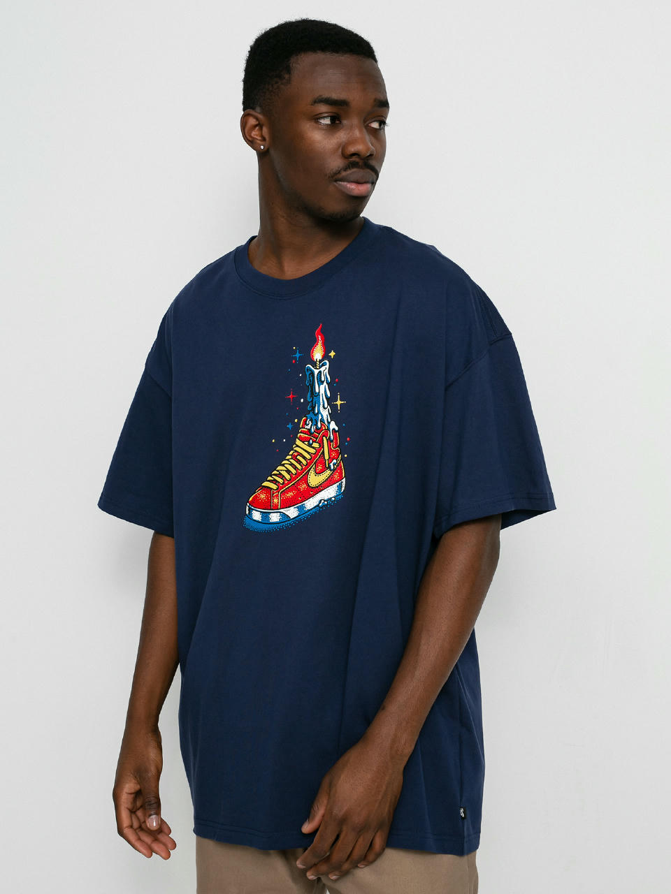 T-shirt Nike SB Waxed (midnight navy)