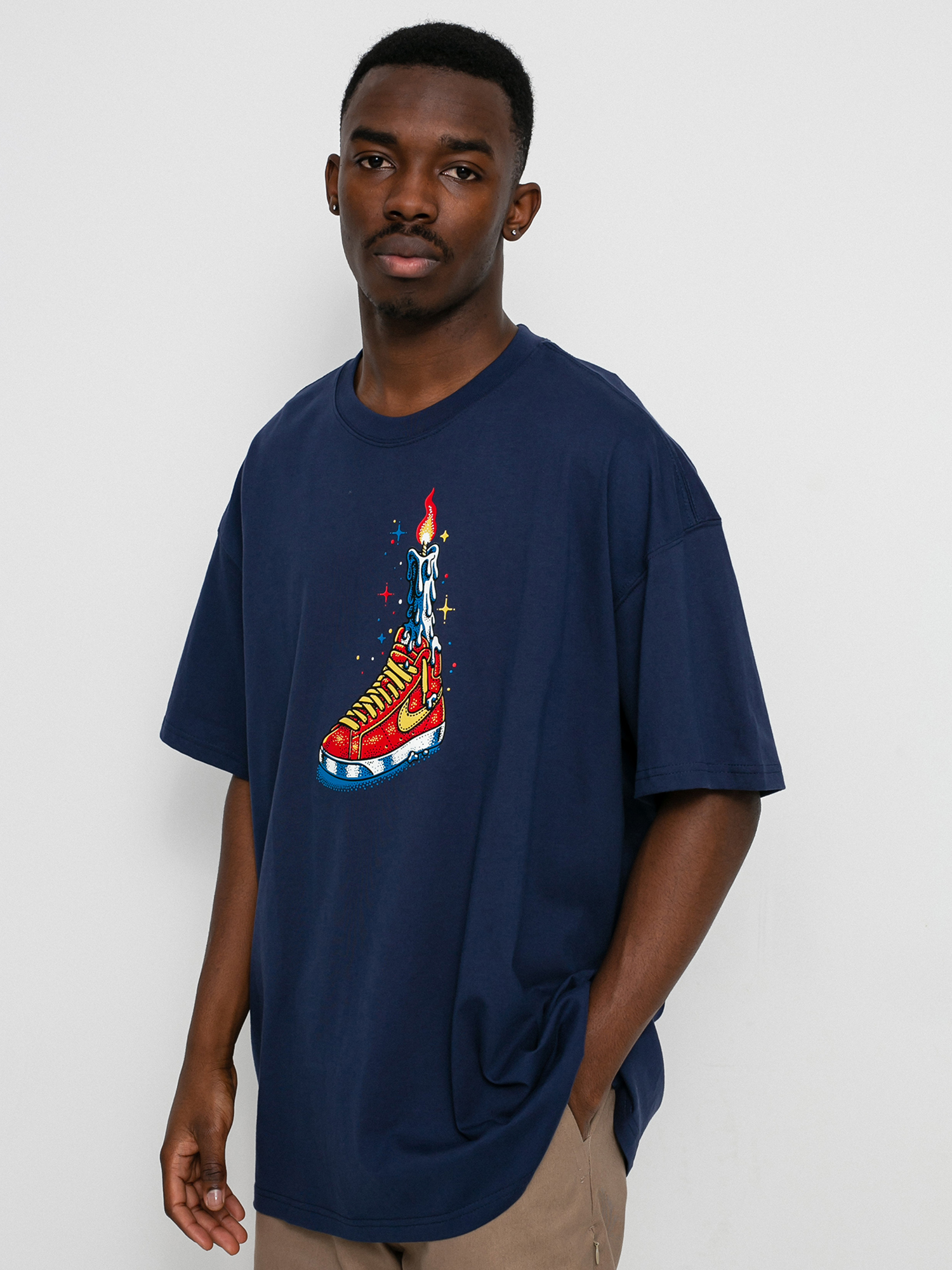 T-shirt Nike SB Waxed (midnight navy)