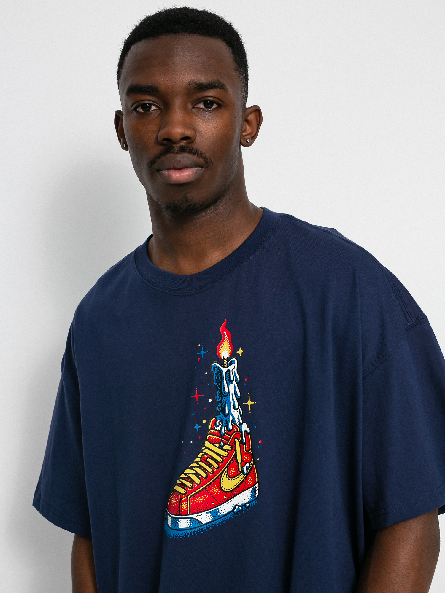 T-shirt Nike SB Waxed (midnight navy)