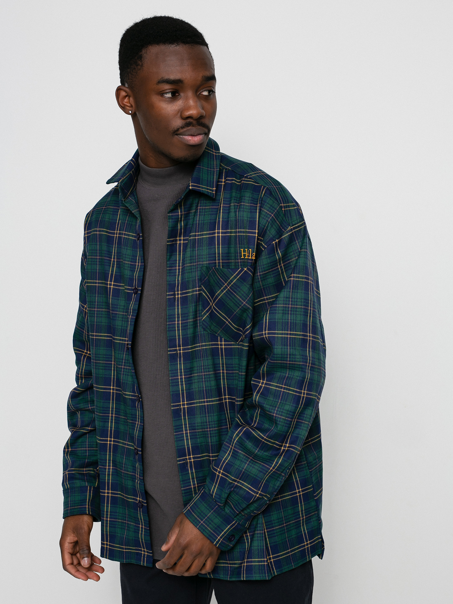 Koszula Helas Checkered (green/navy)