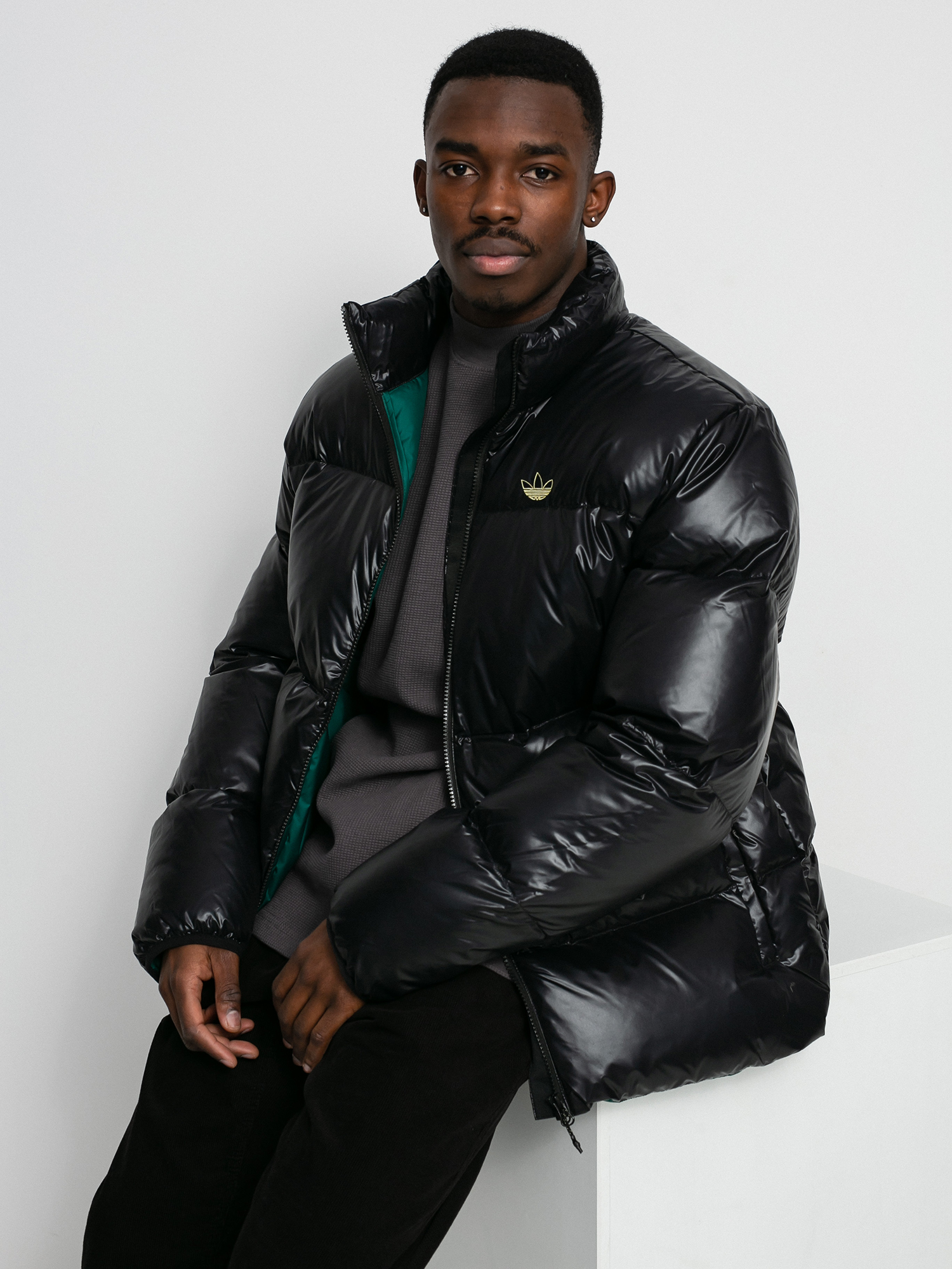 Kurtka adidas Tj Puff (black/cgreen)