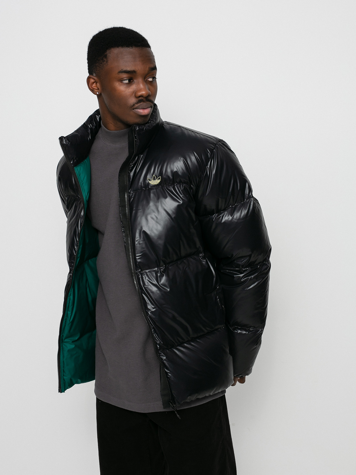 Kurtka adidas Tj Puff (black/cgreen)