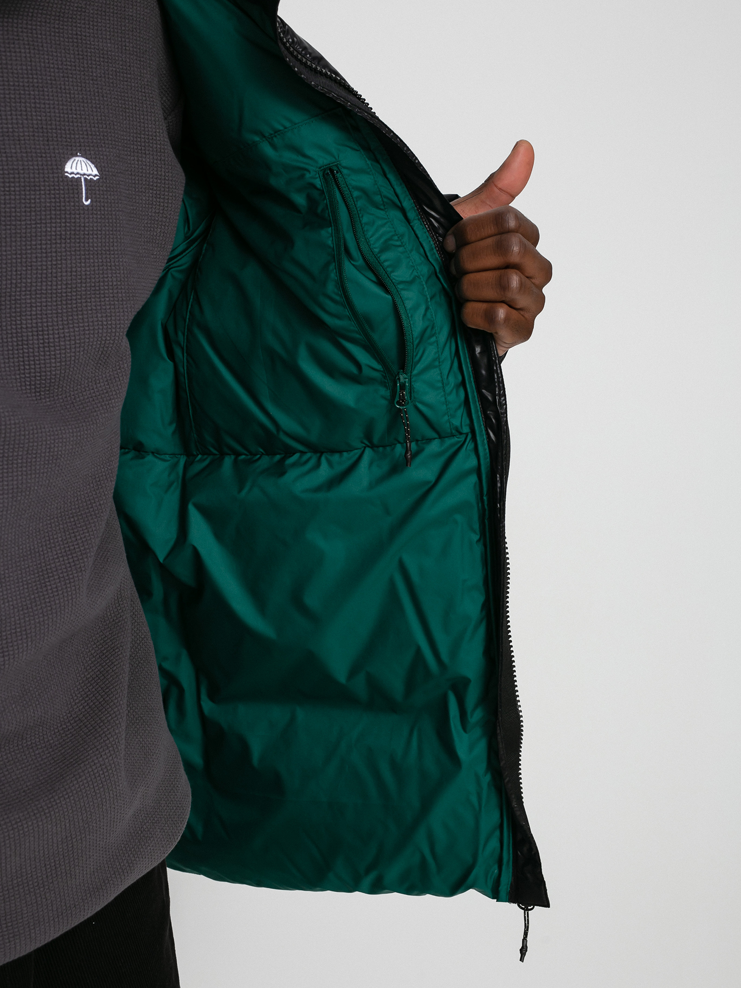 Kurtka adidas Tj Puff (black/cgreen)