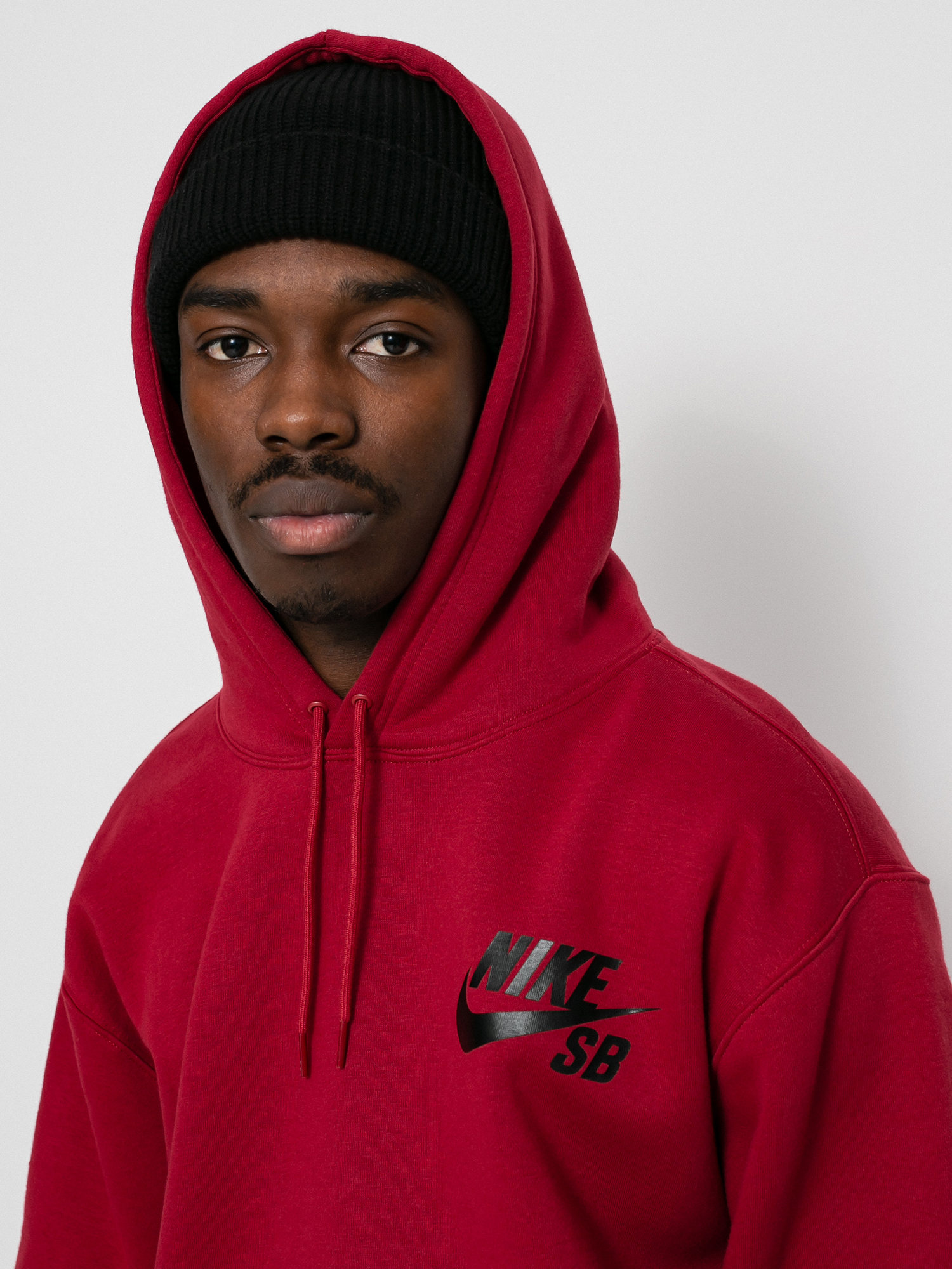 Bluza z kapturem Nike SB Icon HD (pomegranate/black)