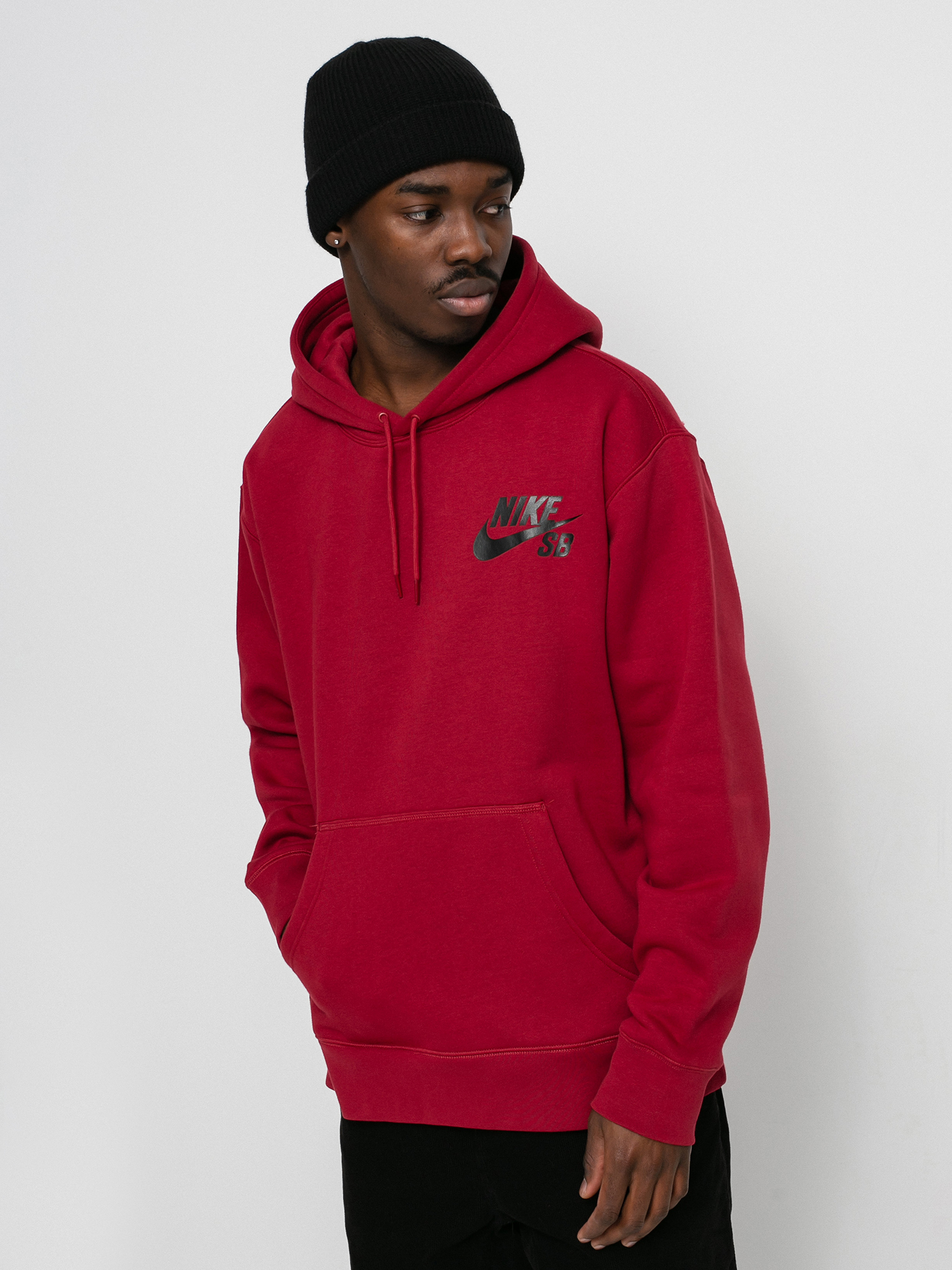 Bluza z kapturem Nike SB Icon HD (pomegranate/black)
