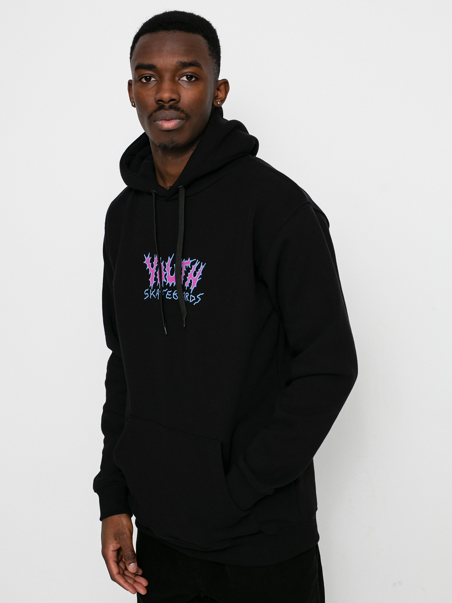 Bluza z kapturem Youth Skateboards Bummers Logo HD (black)