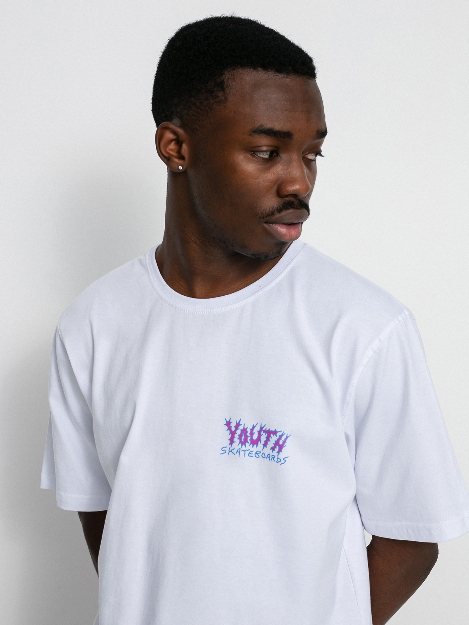 T-shirt Youth Skateboards Bummers Chase (white)