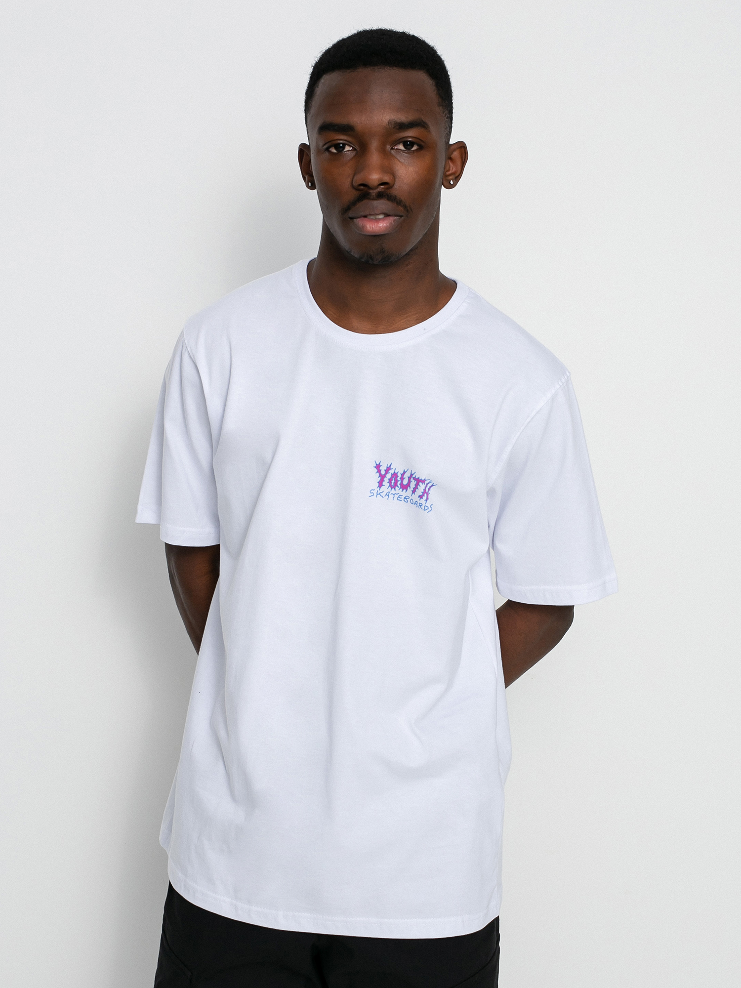 T-shirt Youth Skateboards Bummers Chase (white)