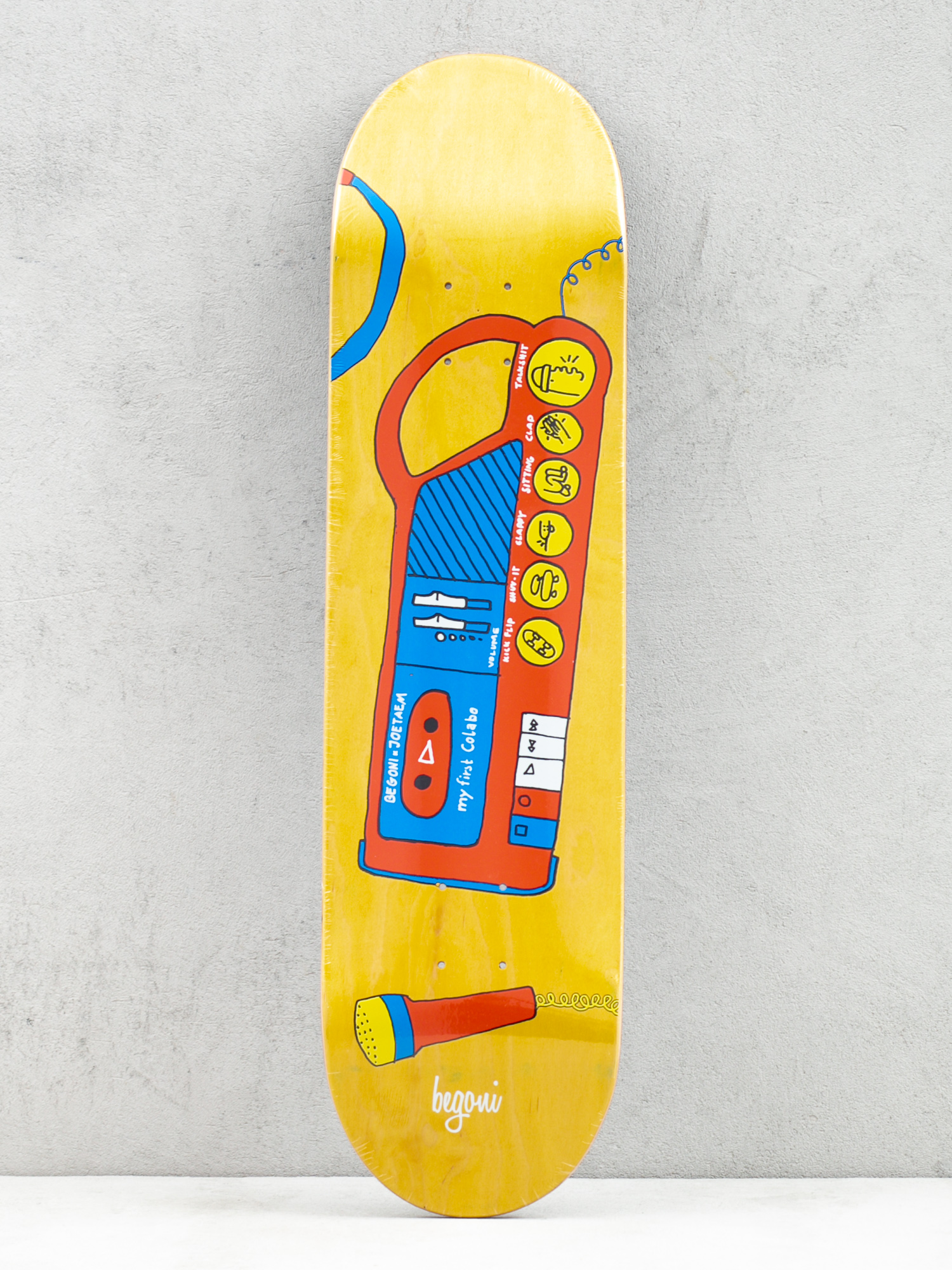 Deck Mob Skateboards Begoni x Joetaem My First Collab (yellow/blue/red)