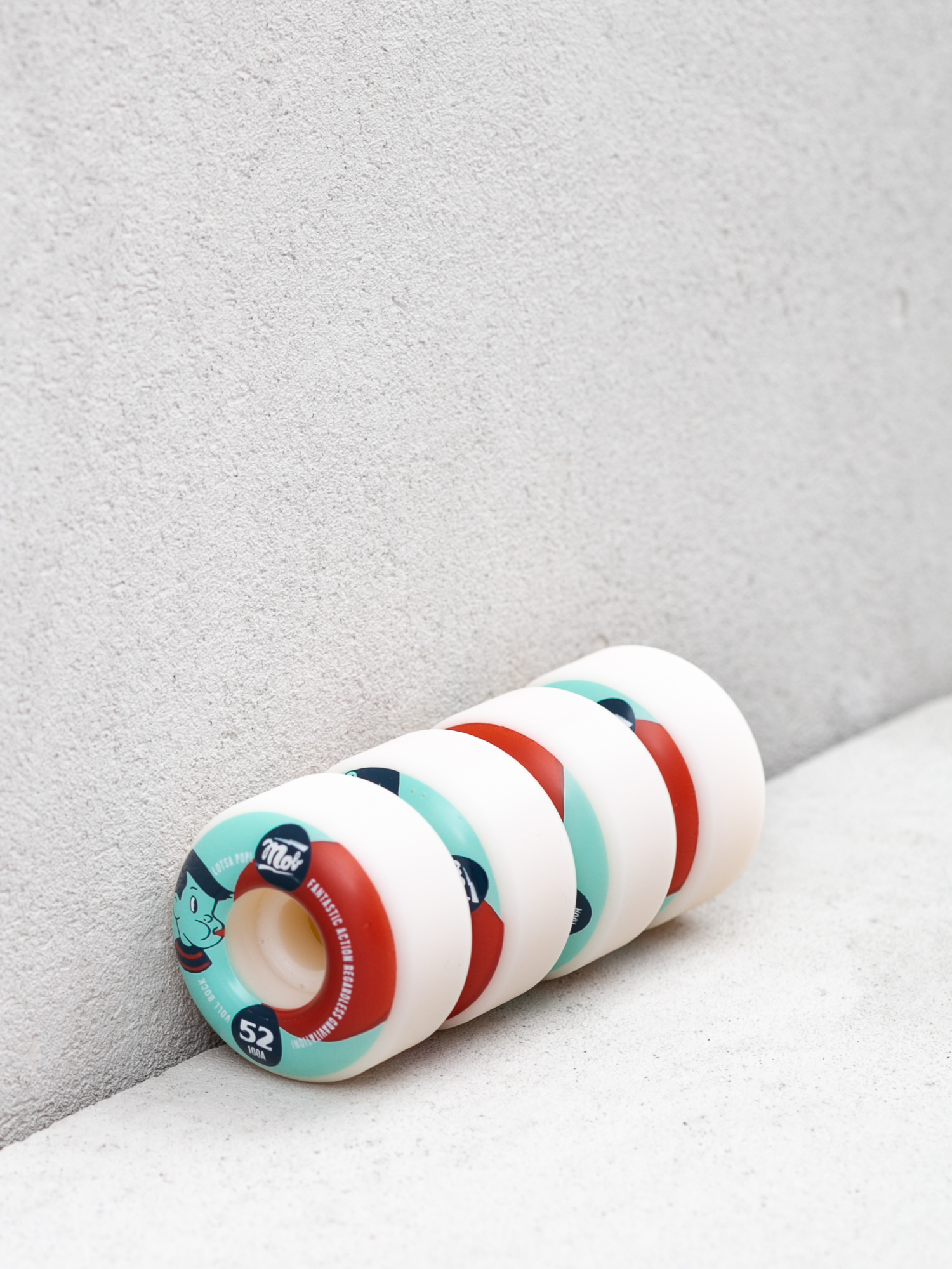 Kółka Mob Skateboards Pop (teal/red)