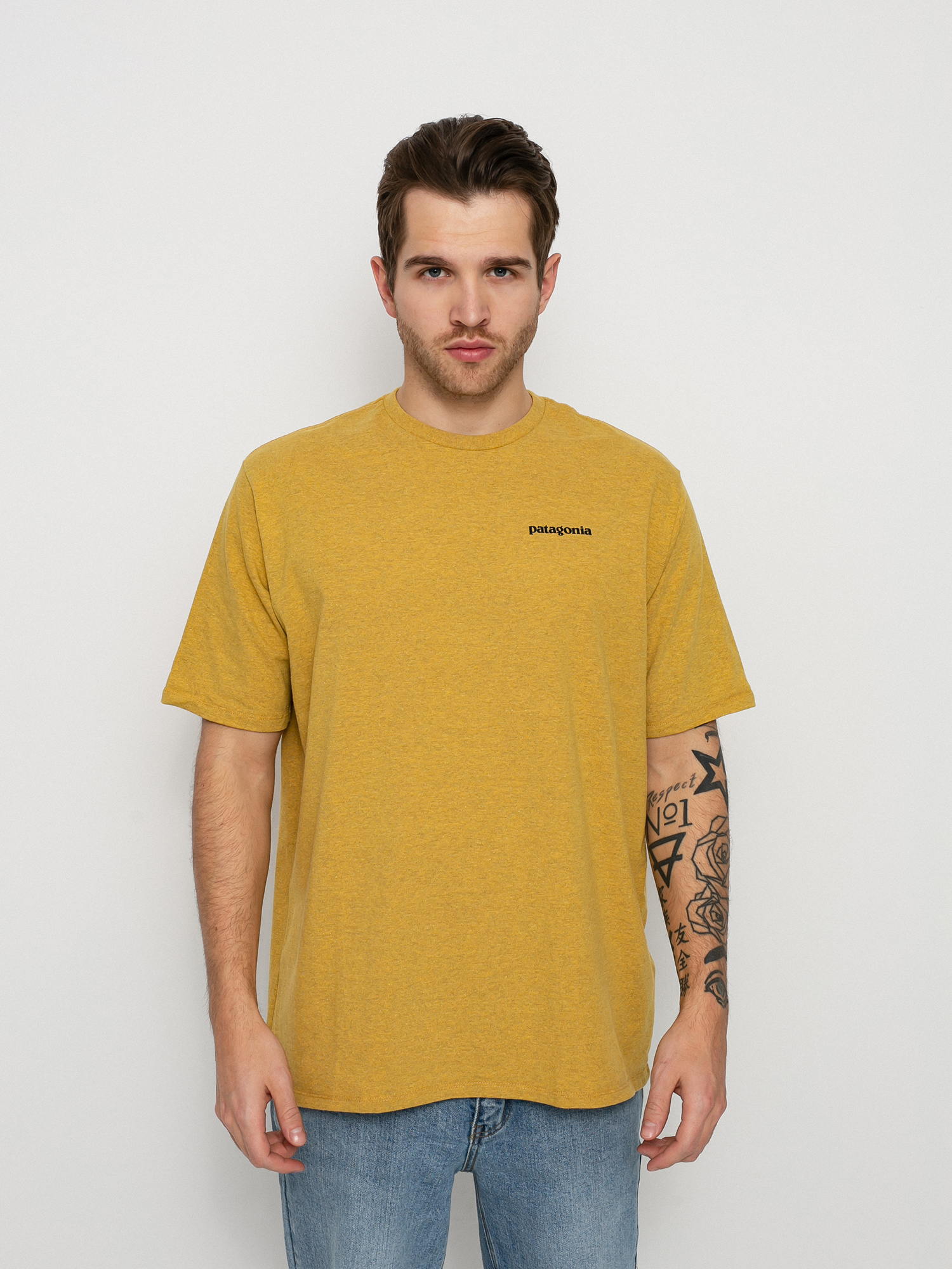 T-shirt Patagonia P 6 Logo Responsibili (hawk gold)