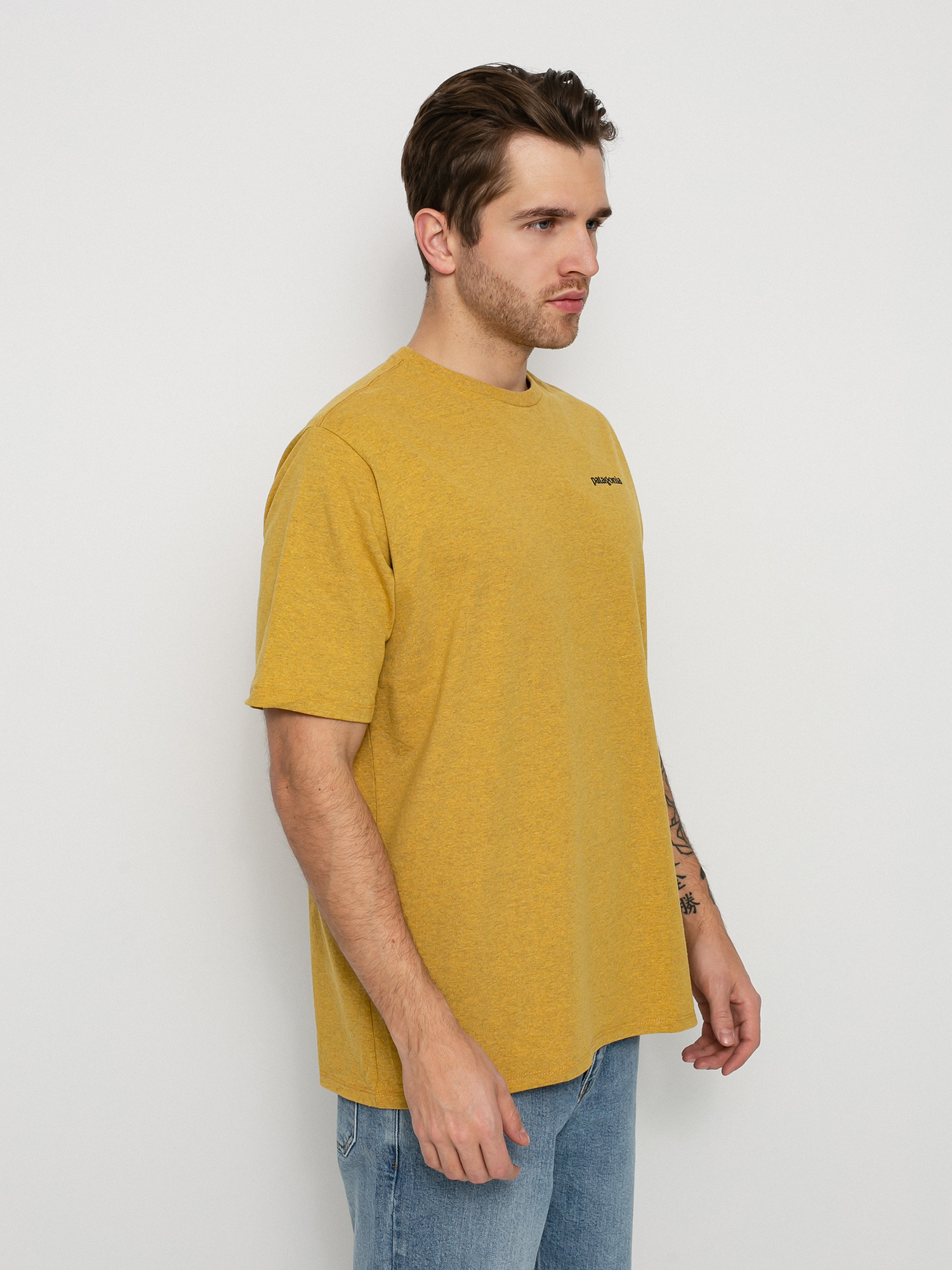 T-shirt Patagonia P 6 Logo Responsibili (hawk gold)