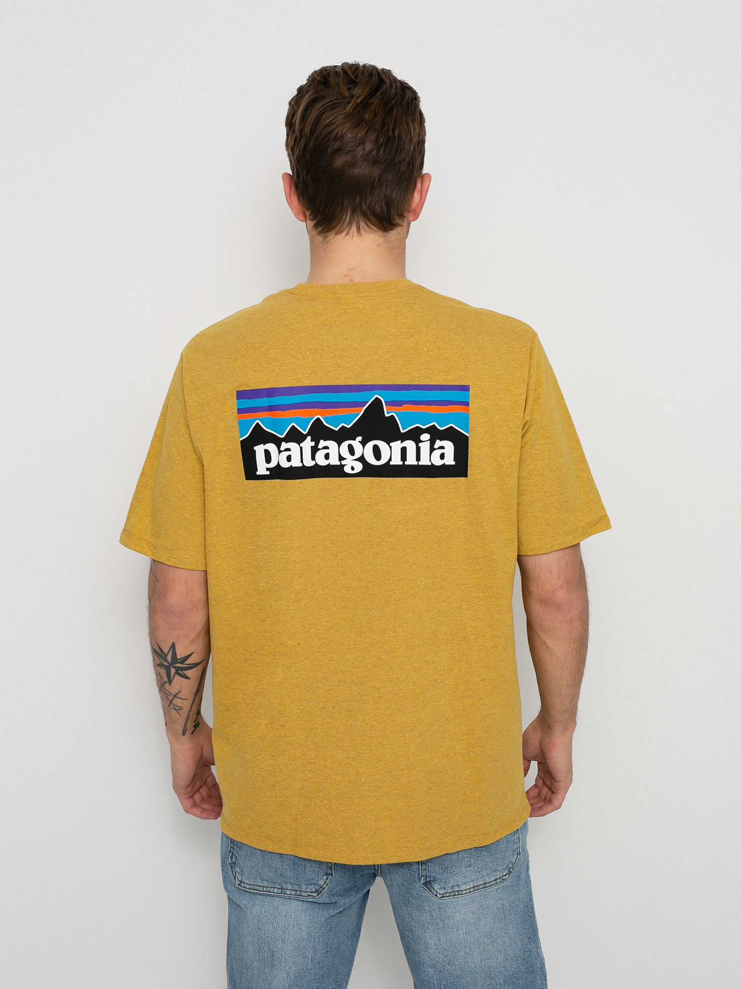 T-shirt Patagonia P 6 Logo Responsibili (hawk gold)