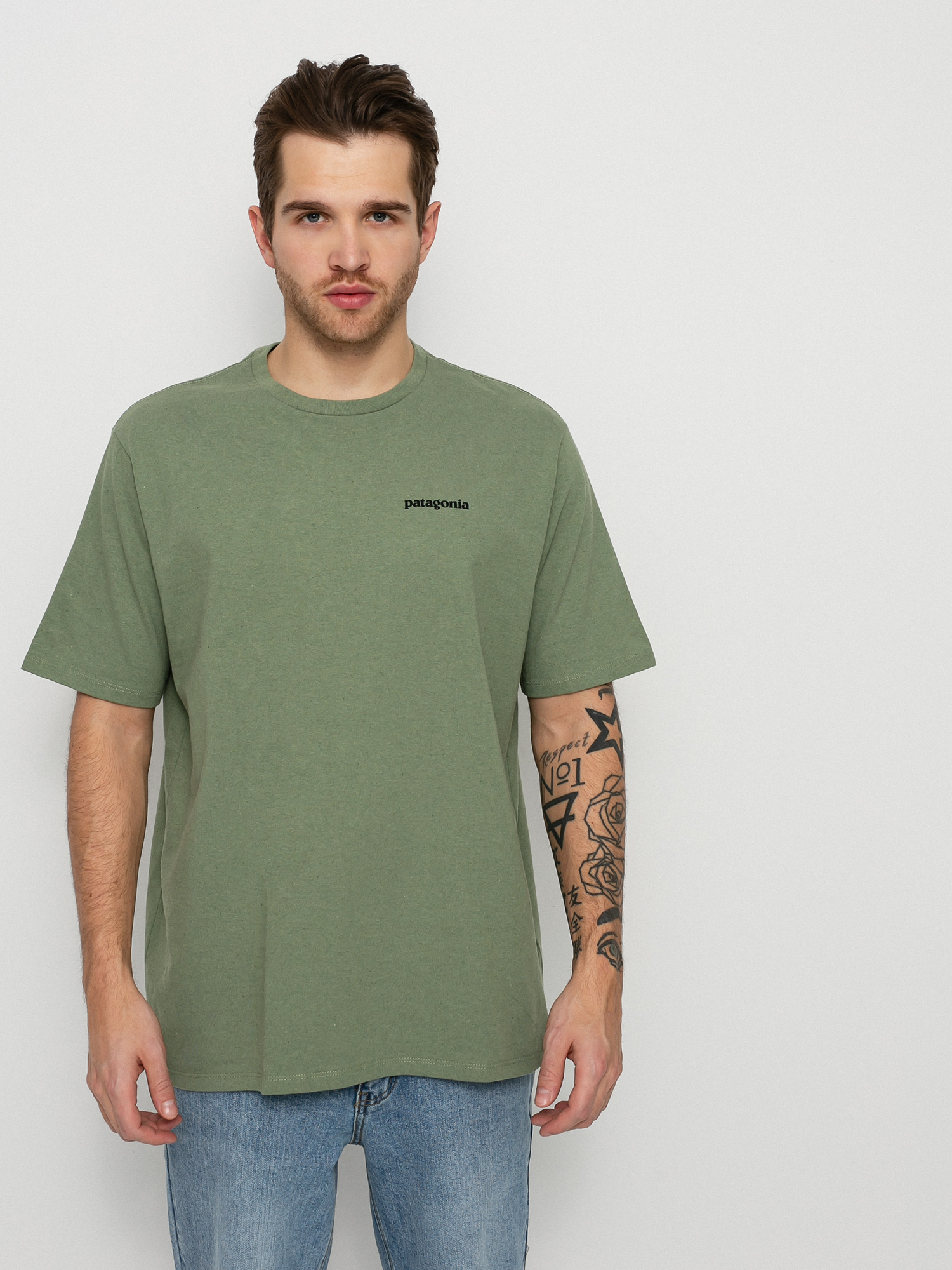 T-shirt Patagonia P 6 Logo Responsibili (sedge green)