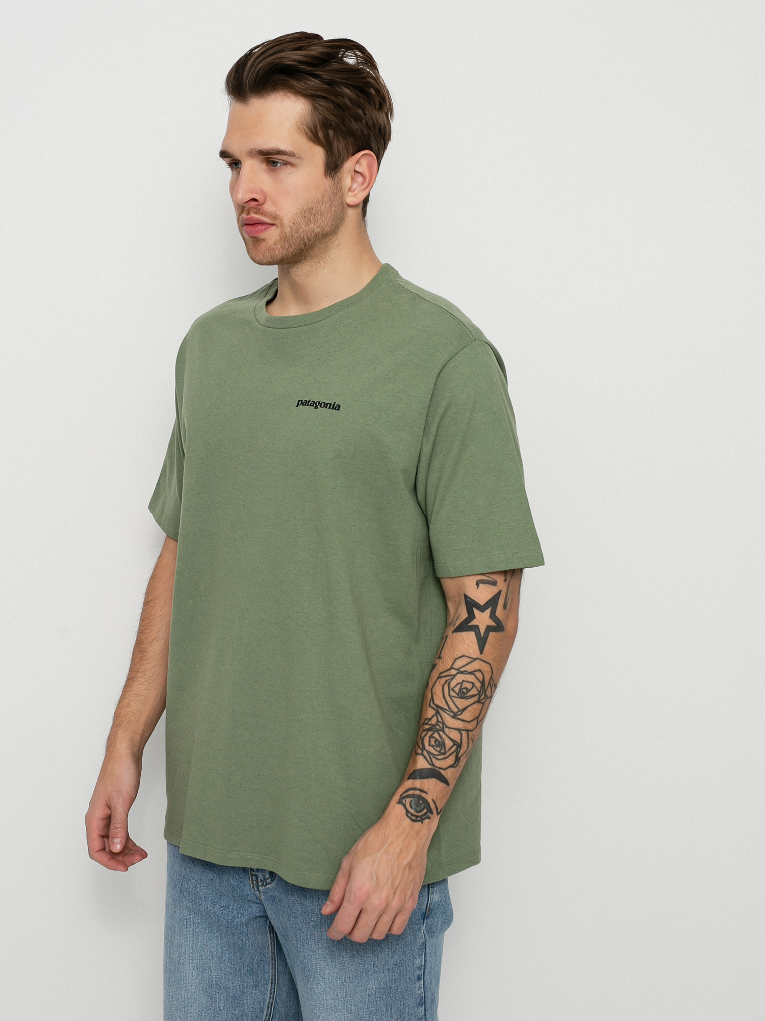 T-shirt Patagonia P 6 Logo Responsibili (sedge green)
