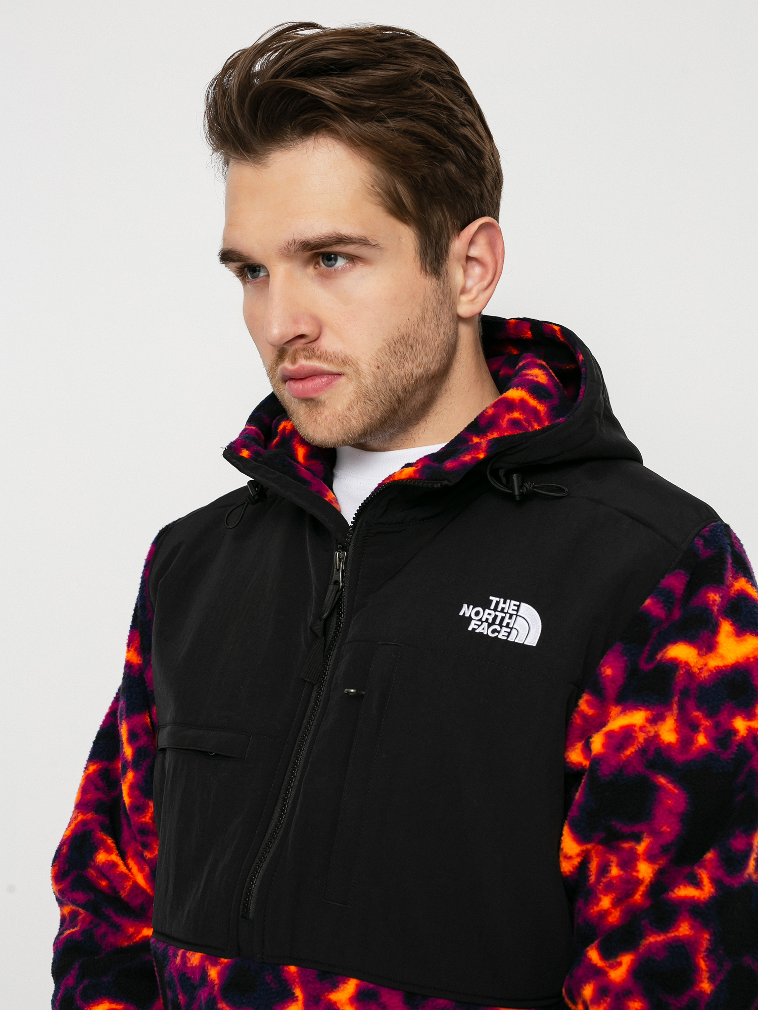 Męski Polar The North Face Printed Denali 2 Anorak (tnf black marblecamoprint)