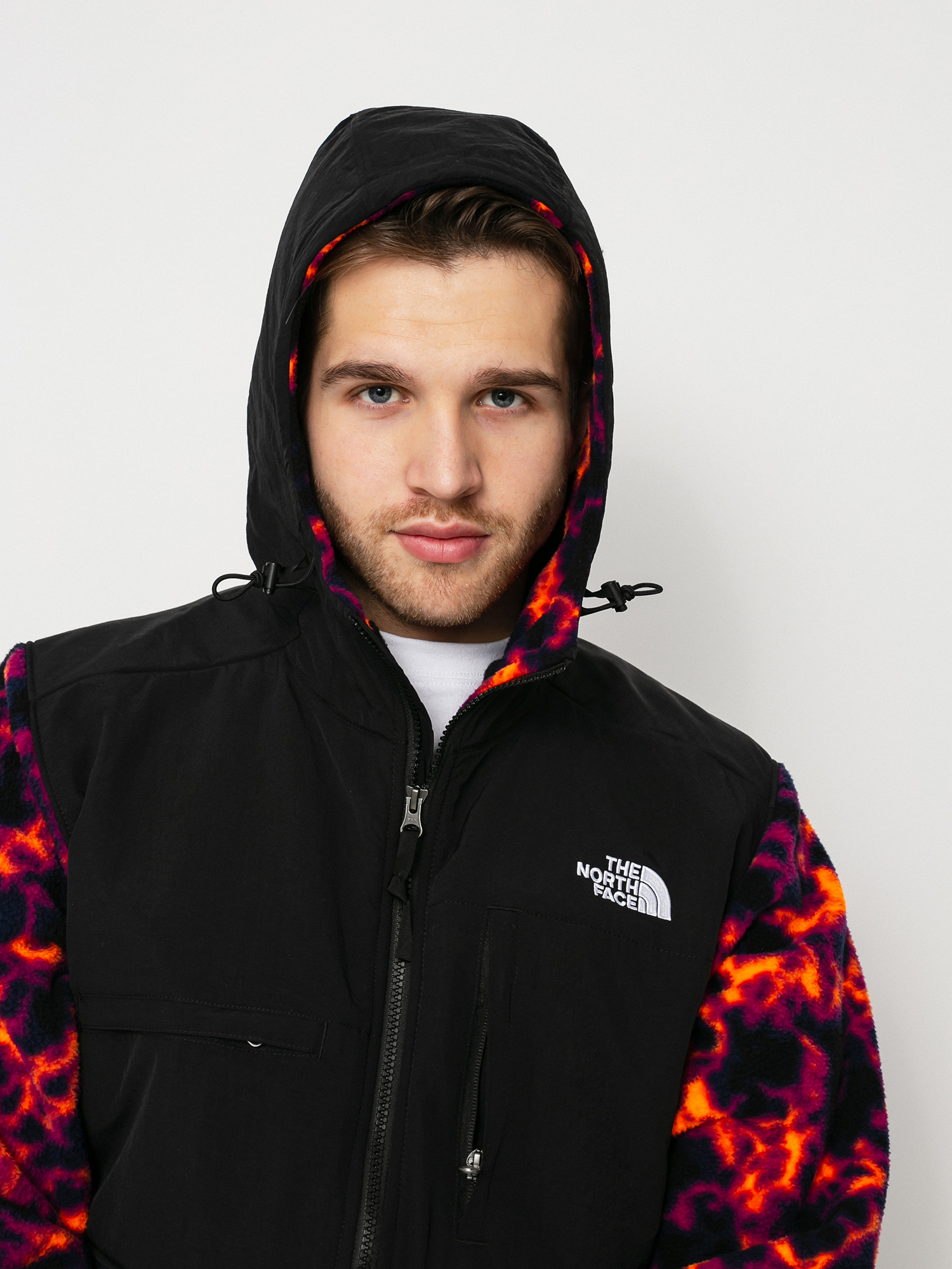 Męski Polar The North Face Printed Denali 2 Anorak (tnf black marblecamoprint)