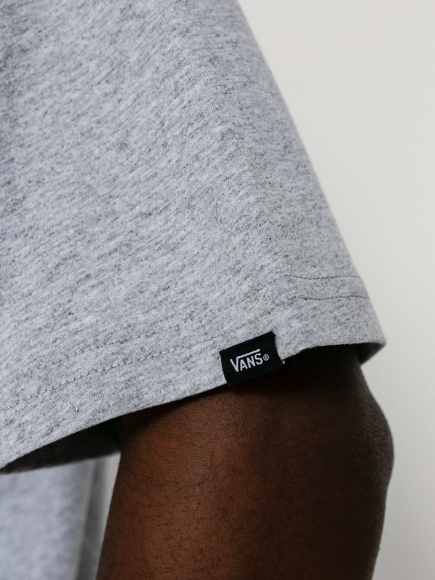 T-shirt Vans Left Chest Logo (athletic heather/black)