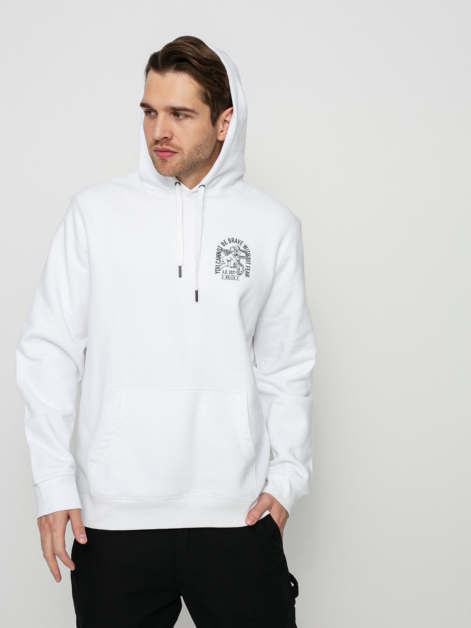 Bluza z kapturem Malita Angel HD (white)