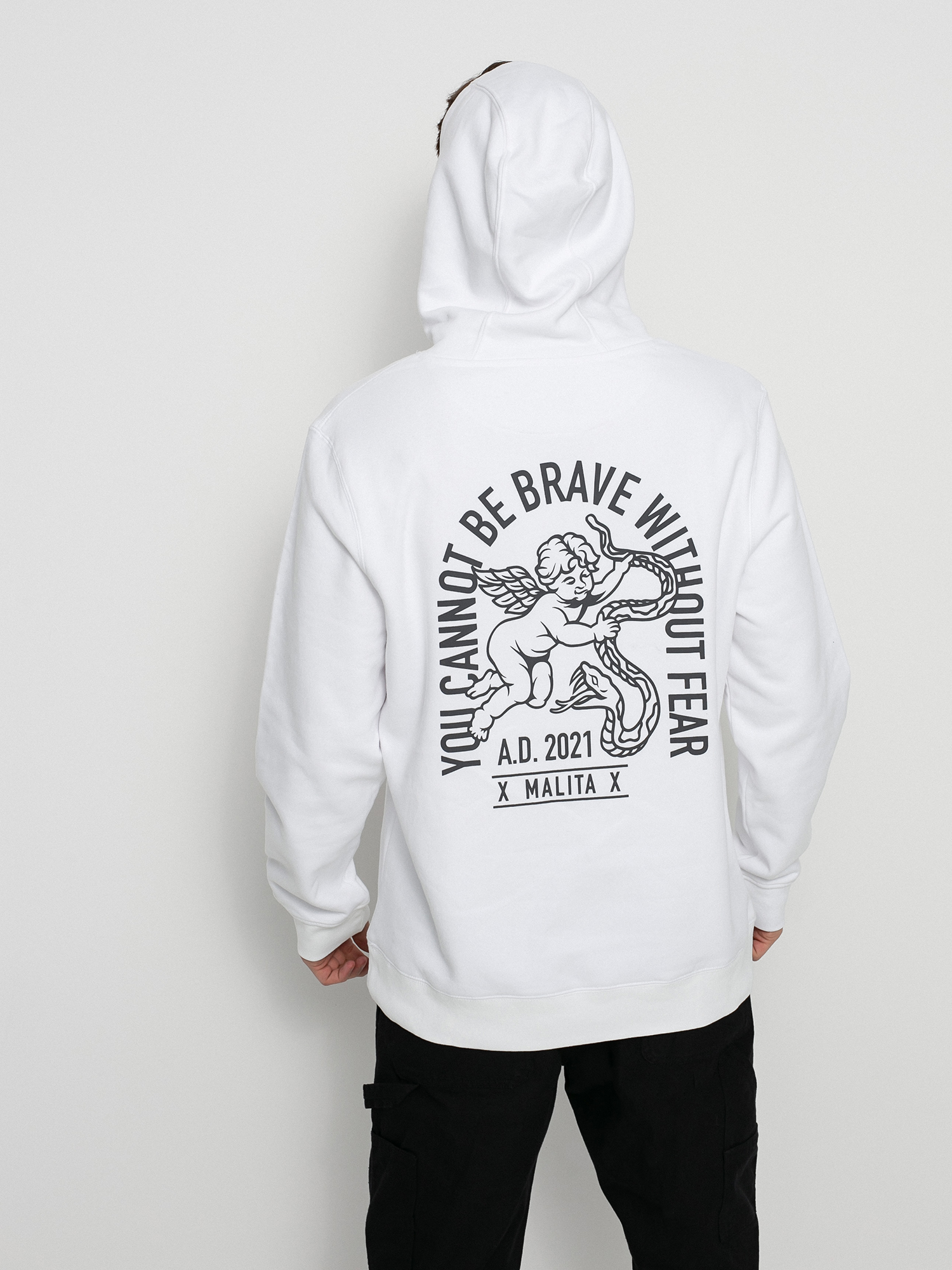 Bluza z kapturem Malita Angel HD (white)