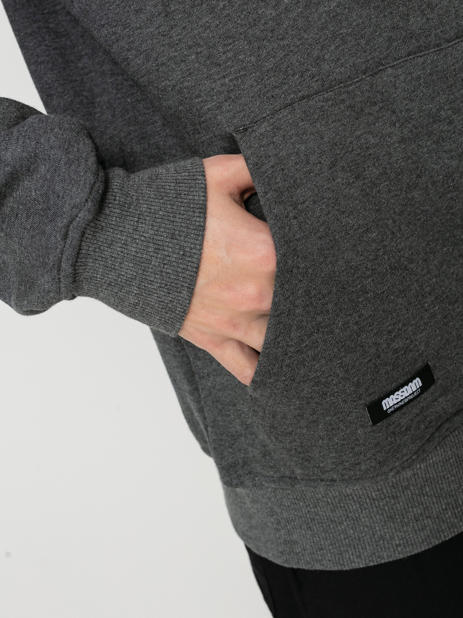 Bluza z kapturem MassDnm Rookie HD (dark heather grey)