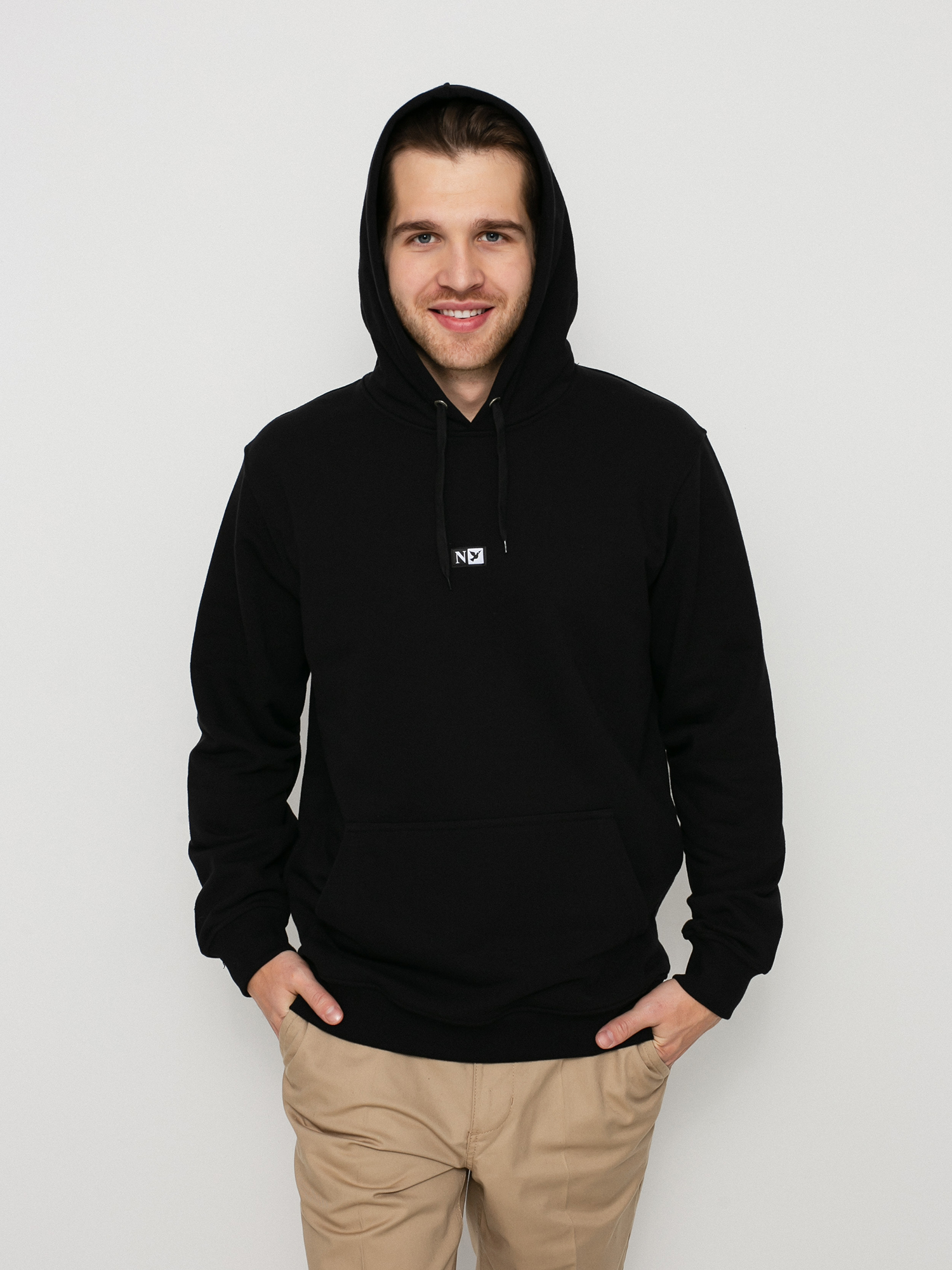 Bluza z kapturem Nervous Initial HD (black)