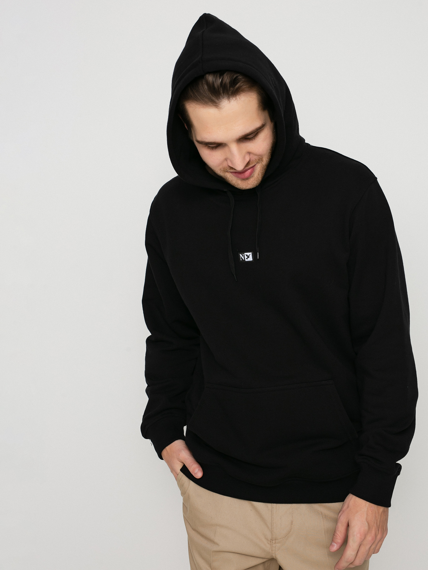 Bluza z kapturem Nervous Initial HD (black)