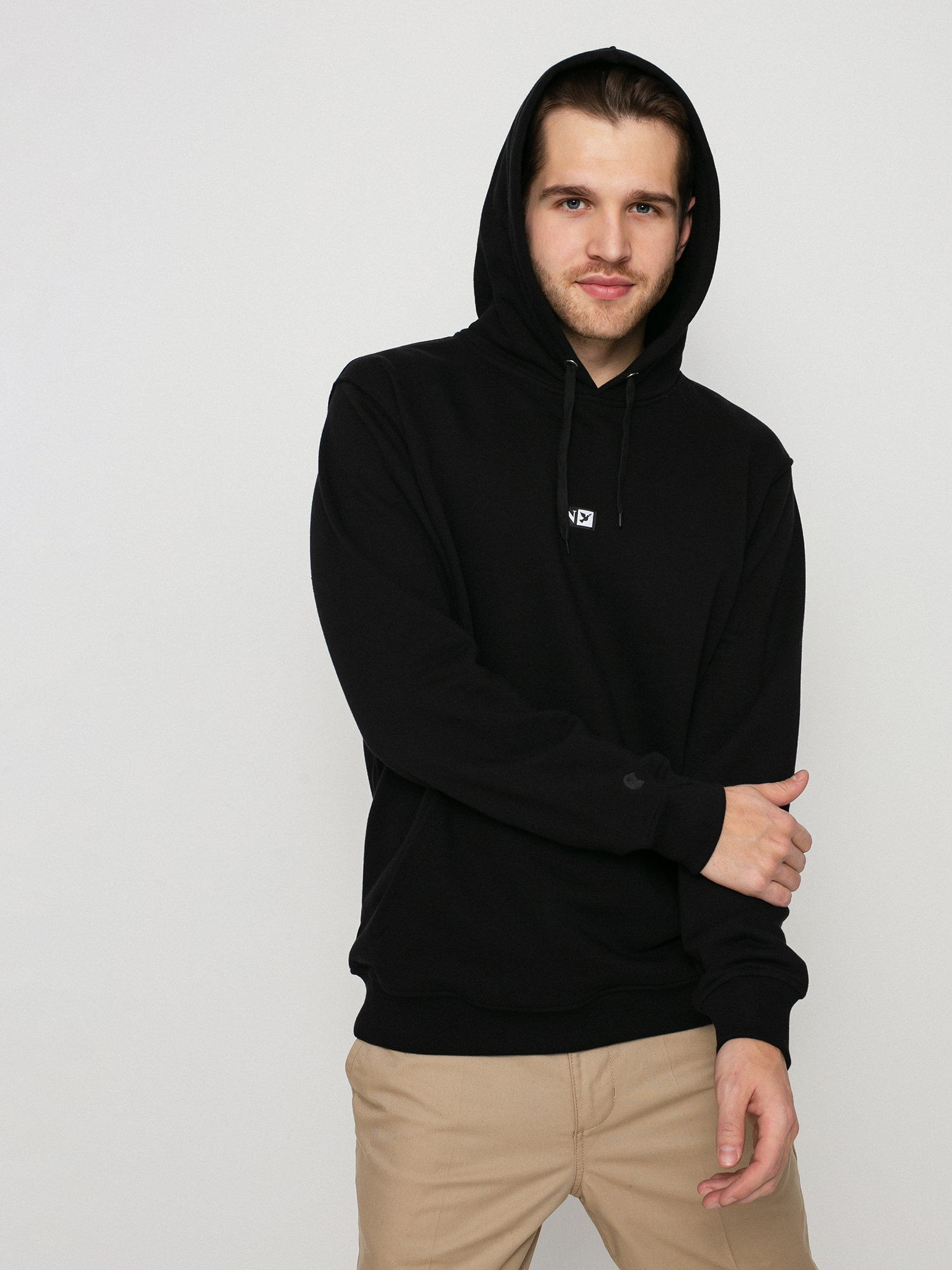 Bluza z kapturem Nervous Initial HD (black)