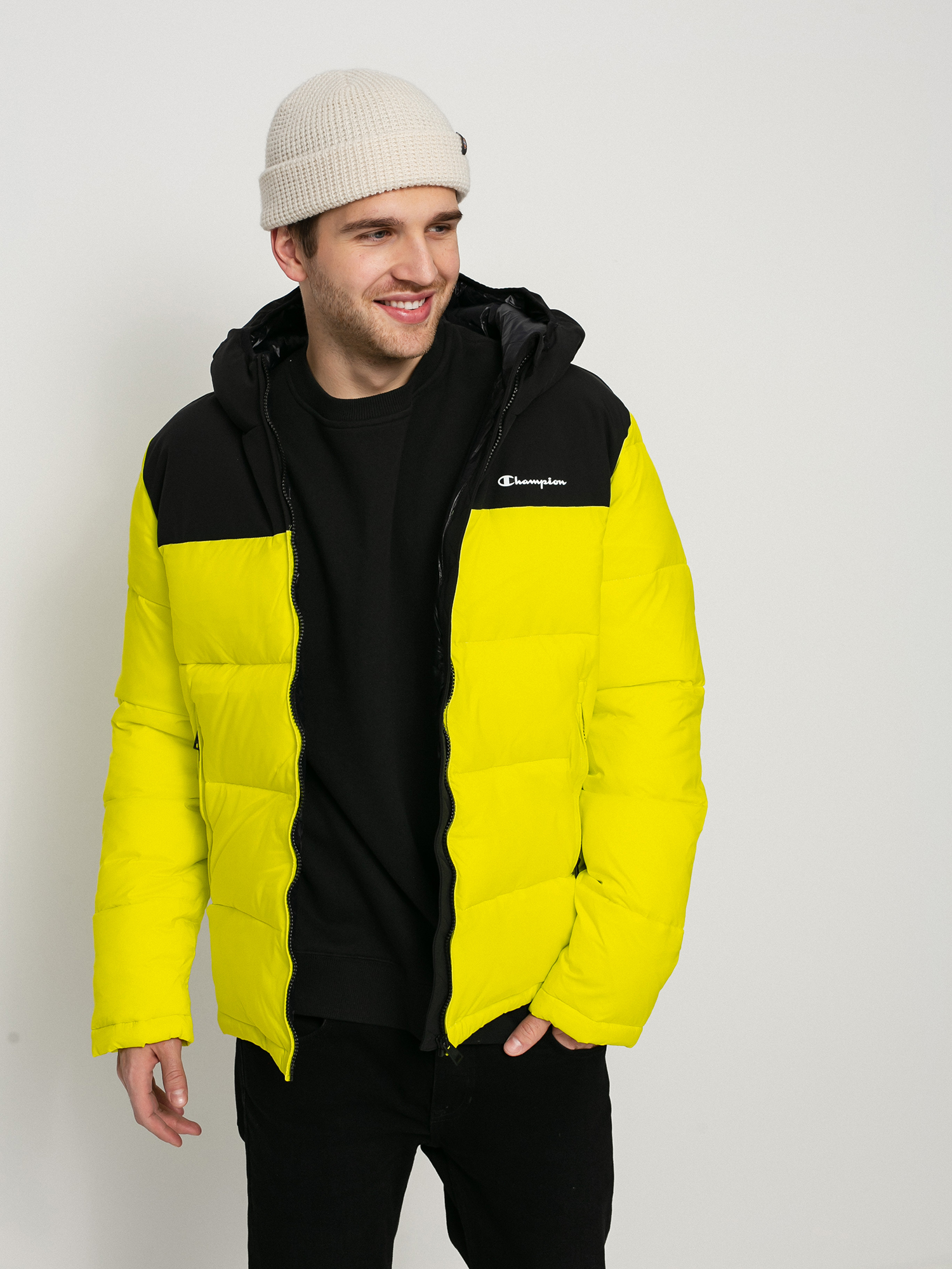 Kurtka Champion Legacy Hooded Jacket 216652 (slh/nbk)
