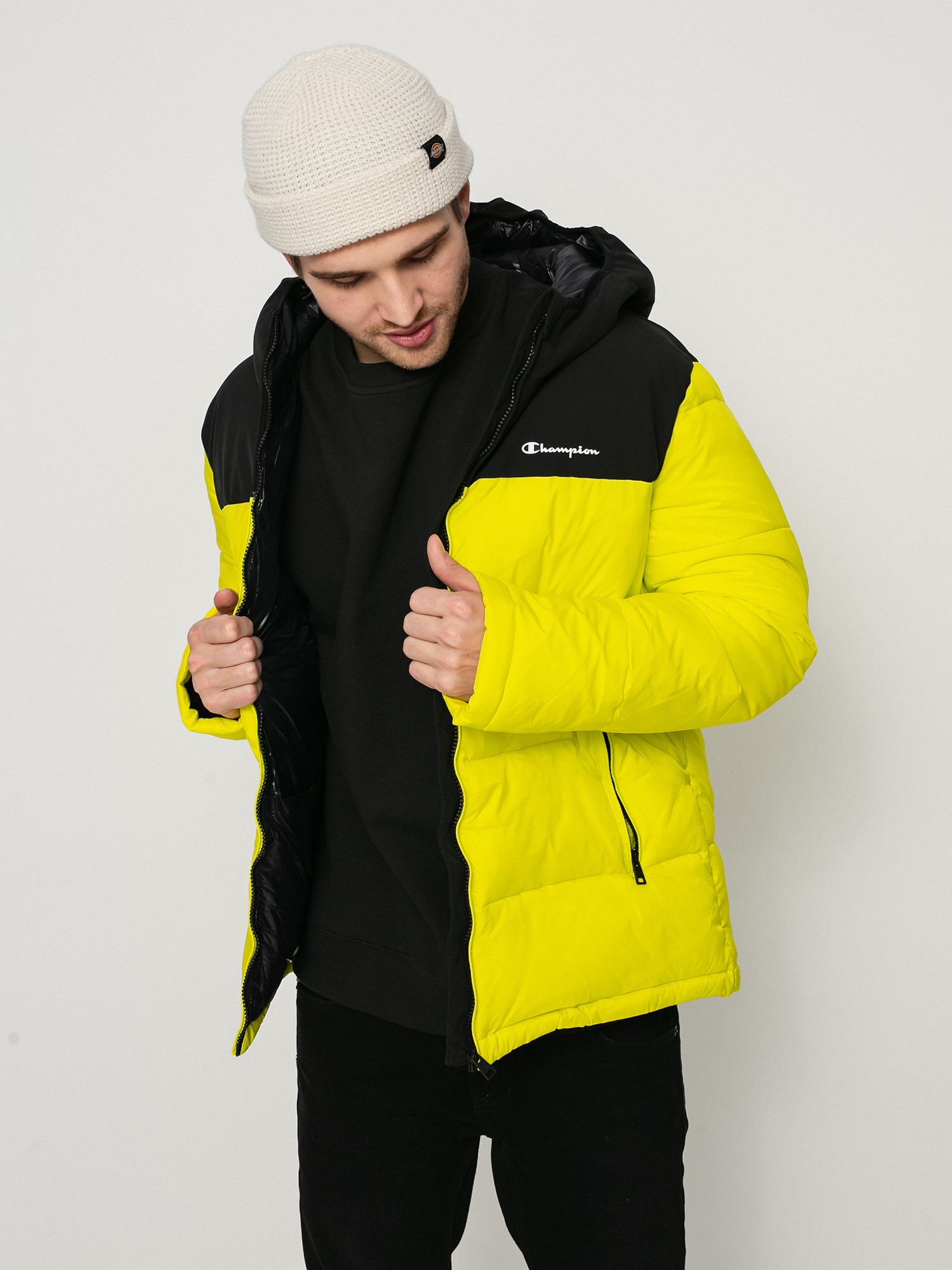 Kurtka Champion Legacy Hooded Jacket 216652 (slh/nbk)