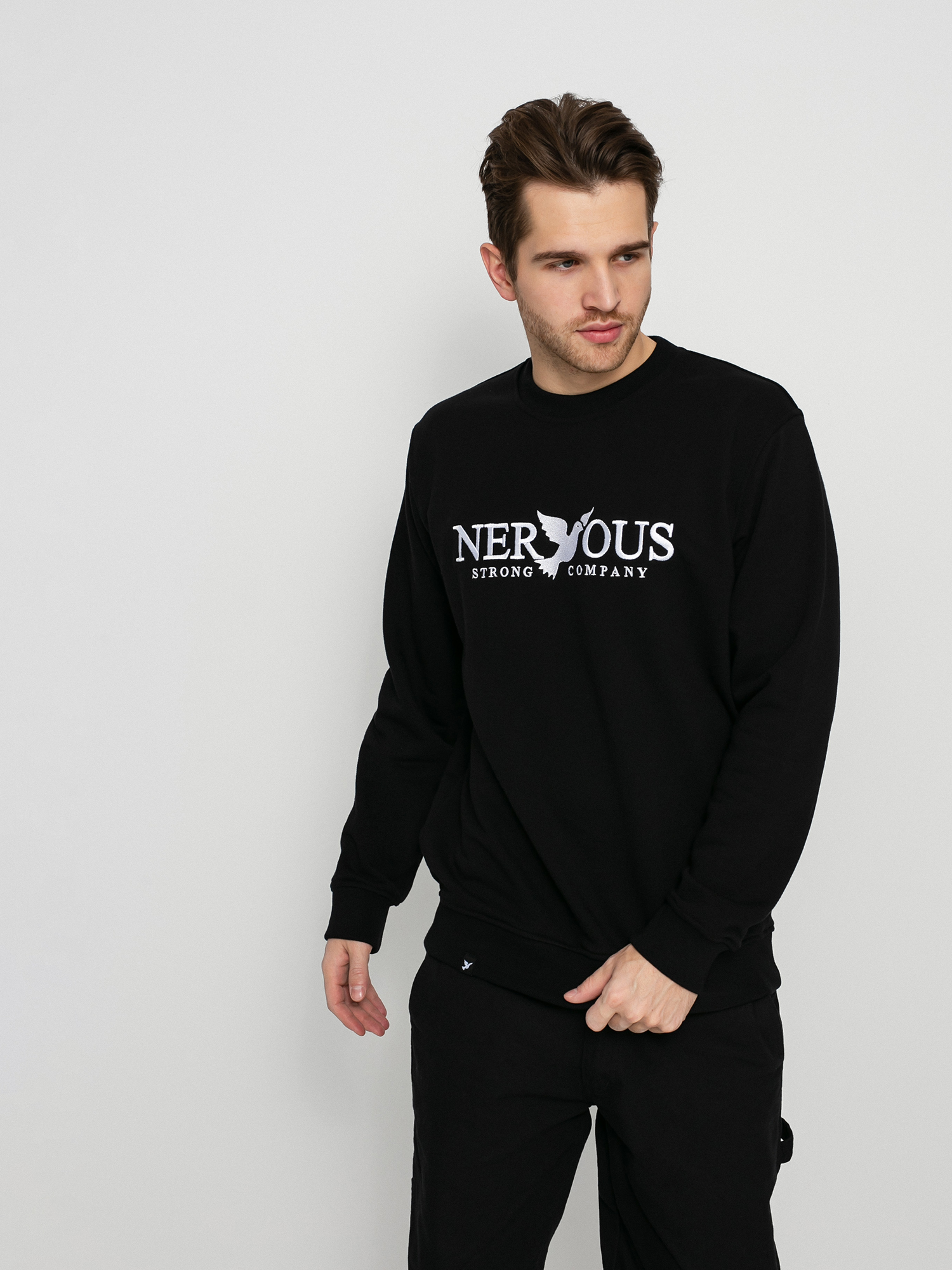 Bluza Nervous Classic Crew (black)