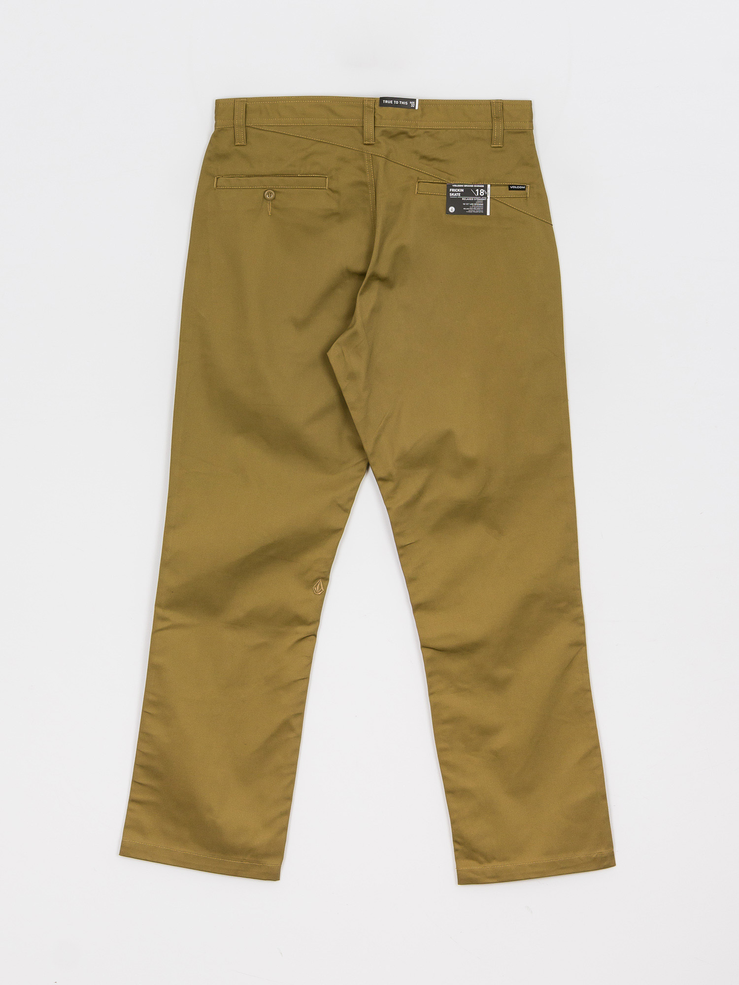 Spodnie Volcom Frickin Skate Chino (dark khaki)