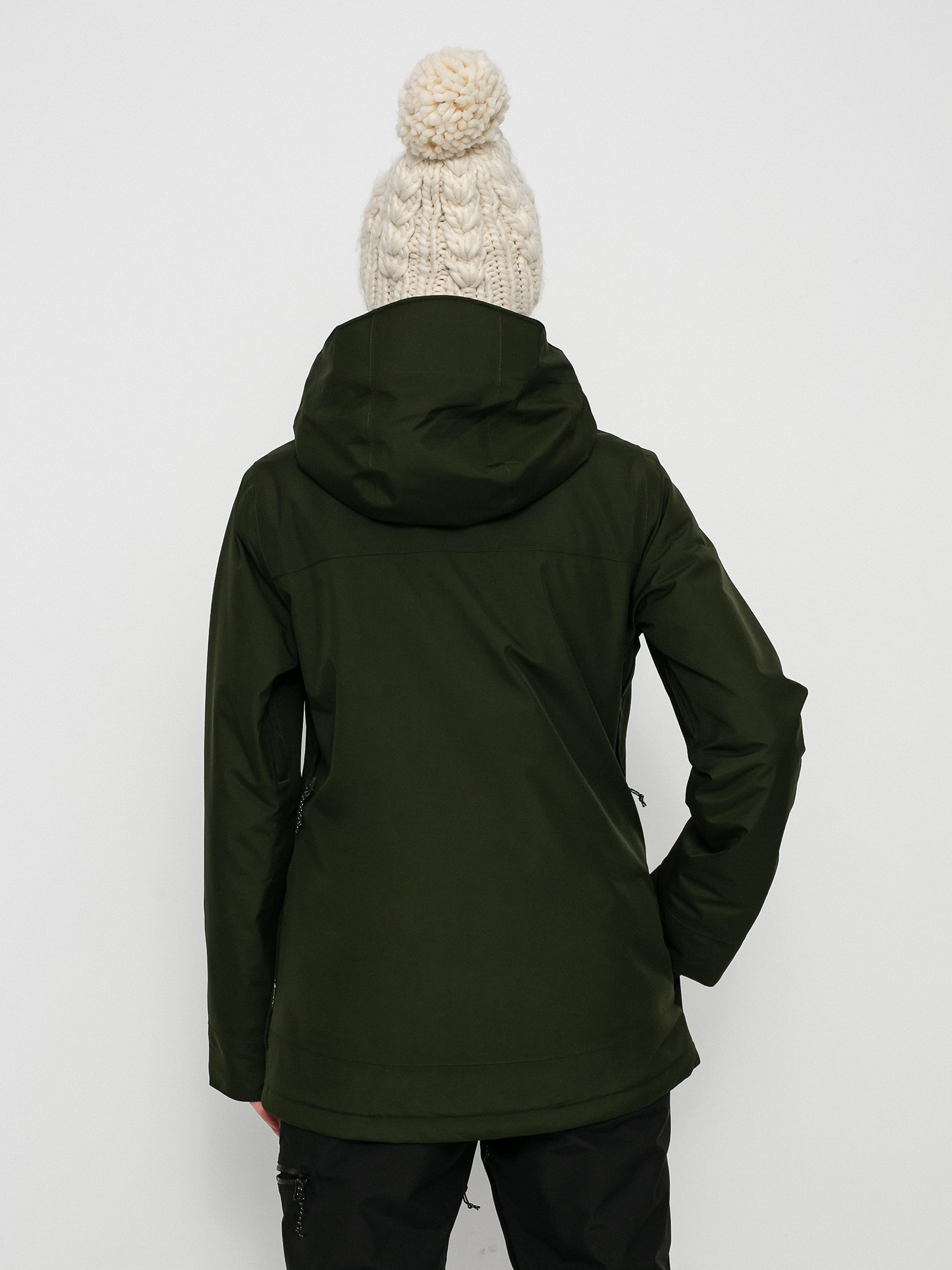 Damska Kurtka snowboardowa Volcom Ell Ins Gore Tex (black green)
