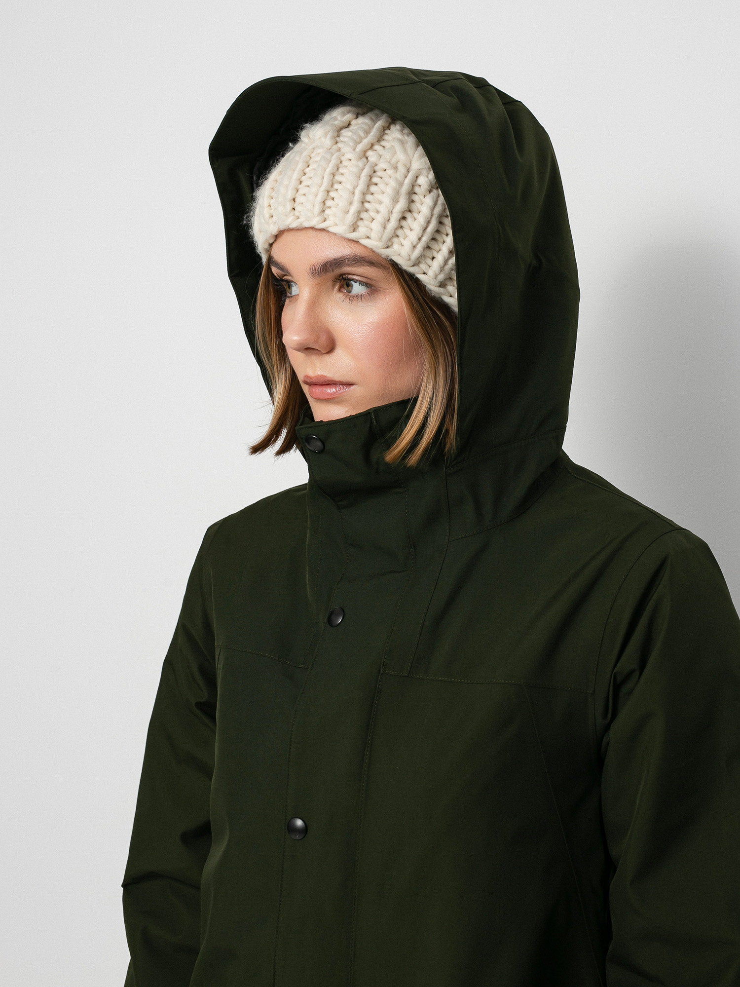 Damska Kurtka snowboardowa Volcom Ell Ins Gore Tex (black green)