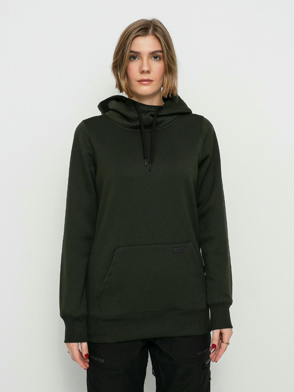 Bluza z kapturem Volcom Yerba HD Wmn (black green)