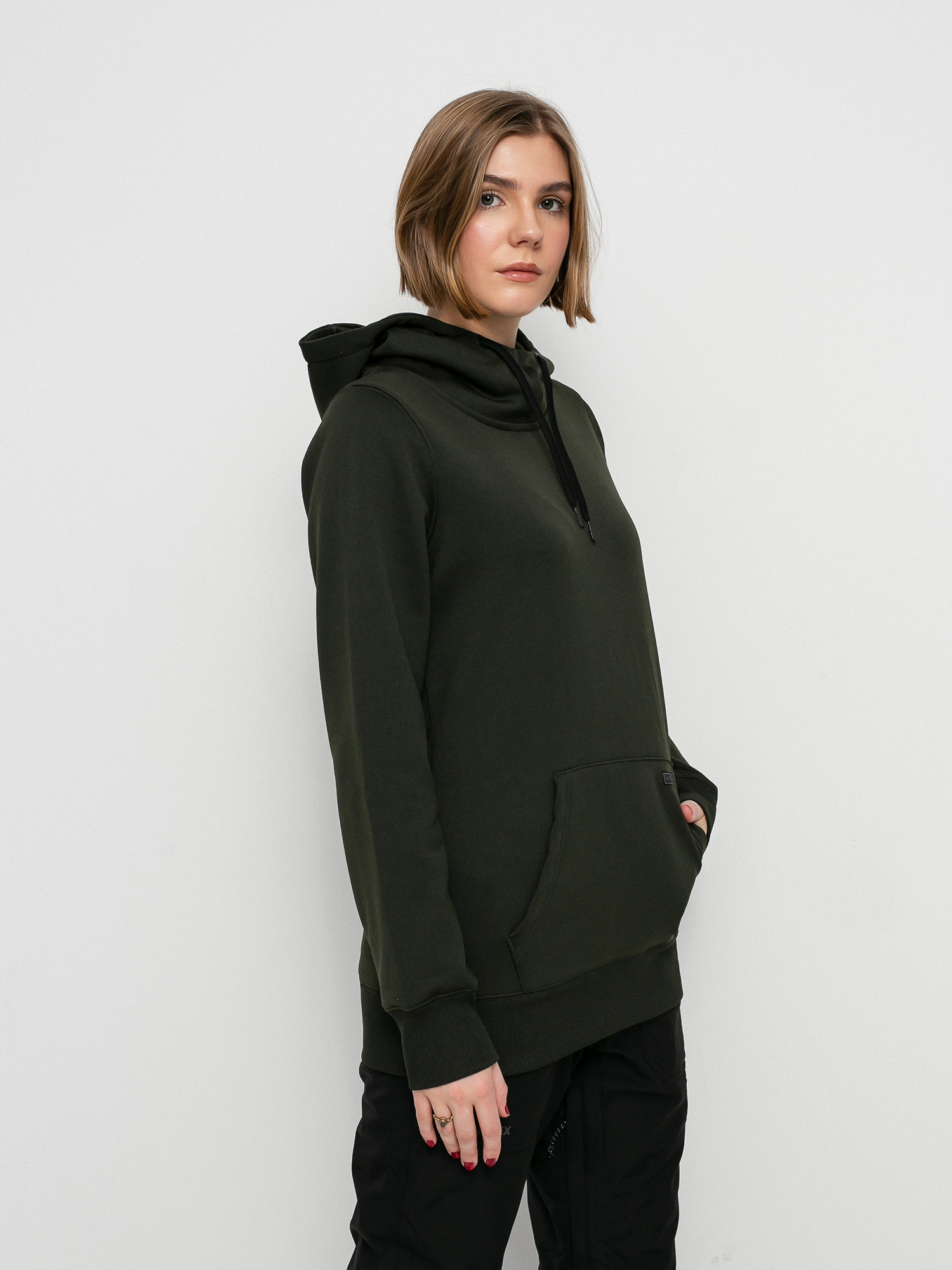 Bluza z kapturem Volcom Yerba HD Wmn (black green)
