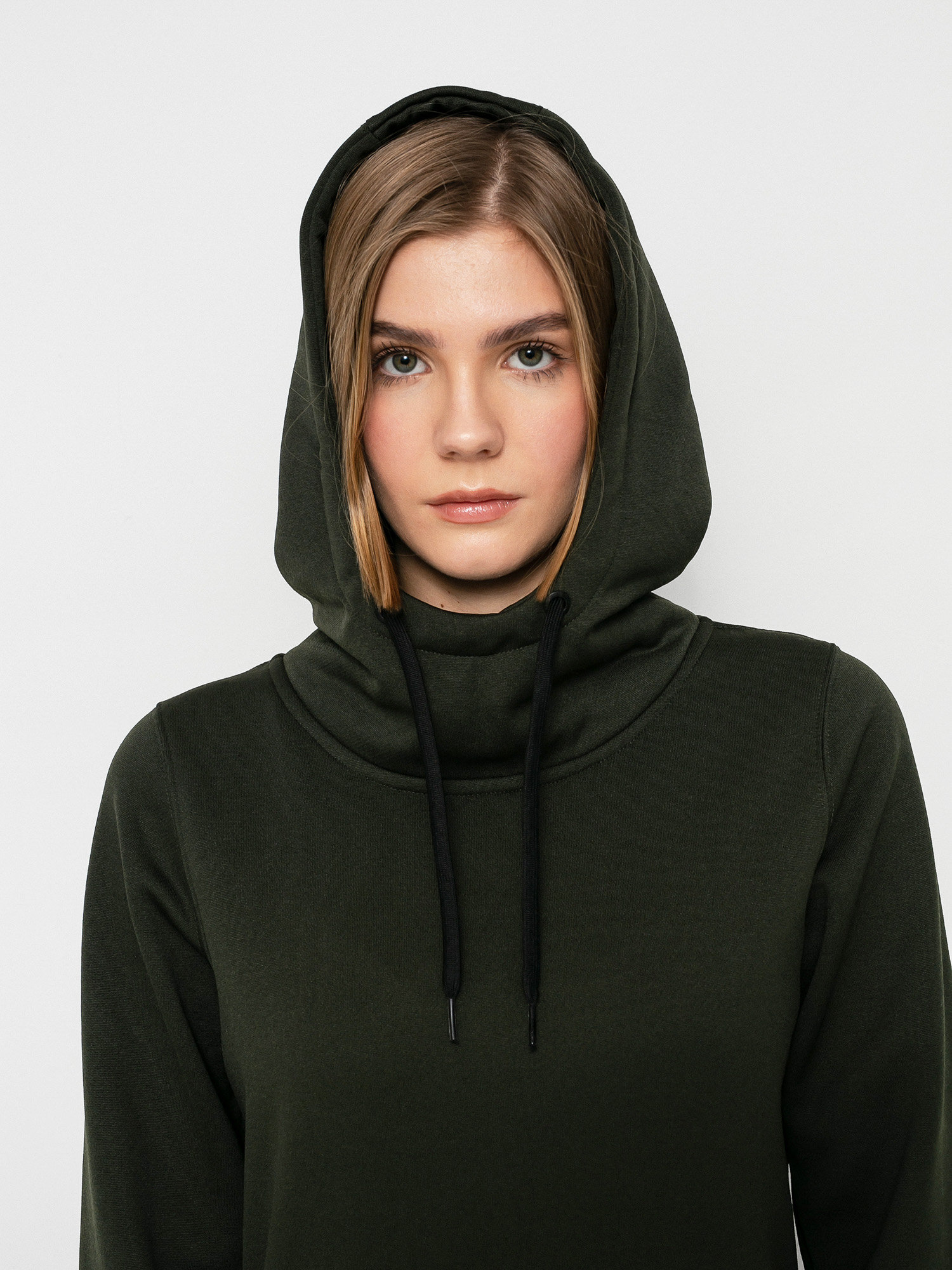 Bluza z kapturem Volcom Yerba HD Wmn (black green)