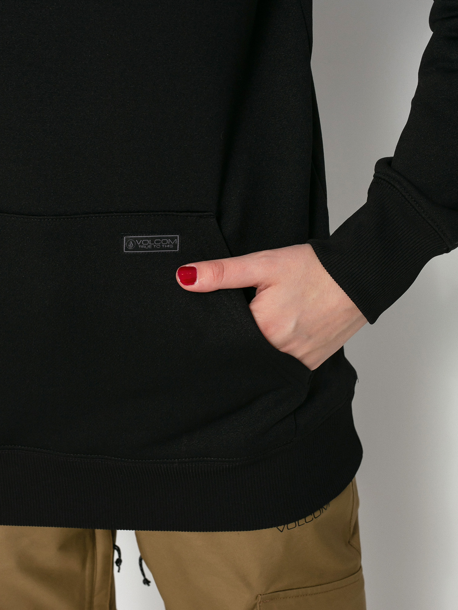 Bluza z kapturem Volcom Yerba HD Wmn (black)