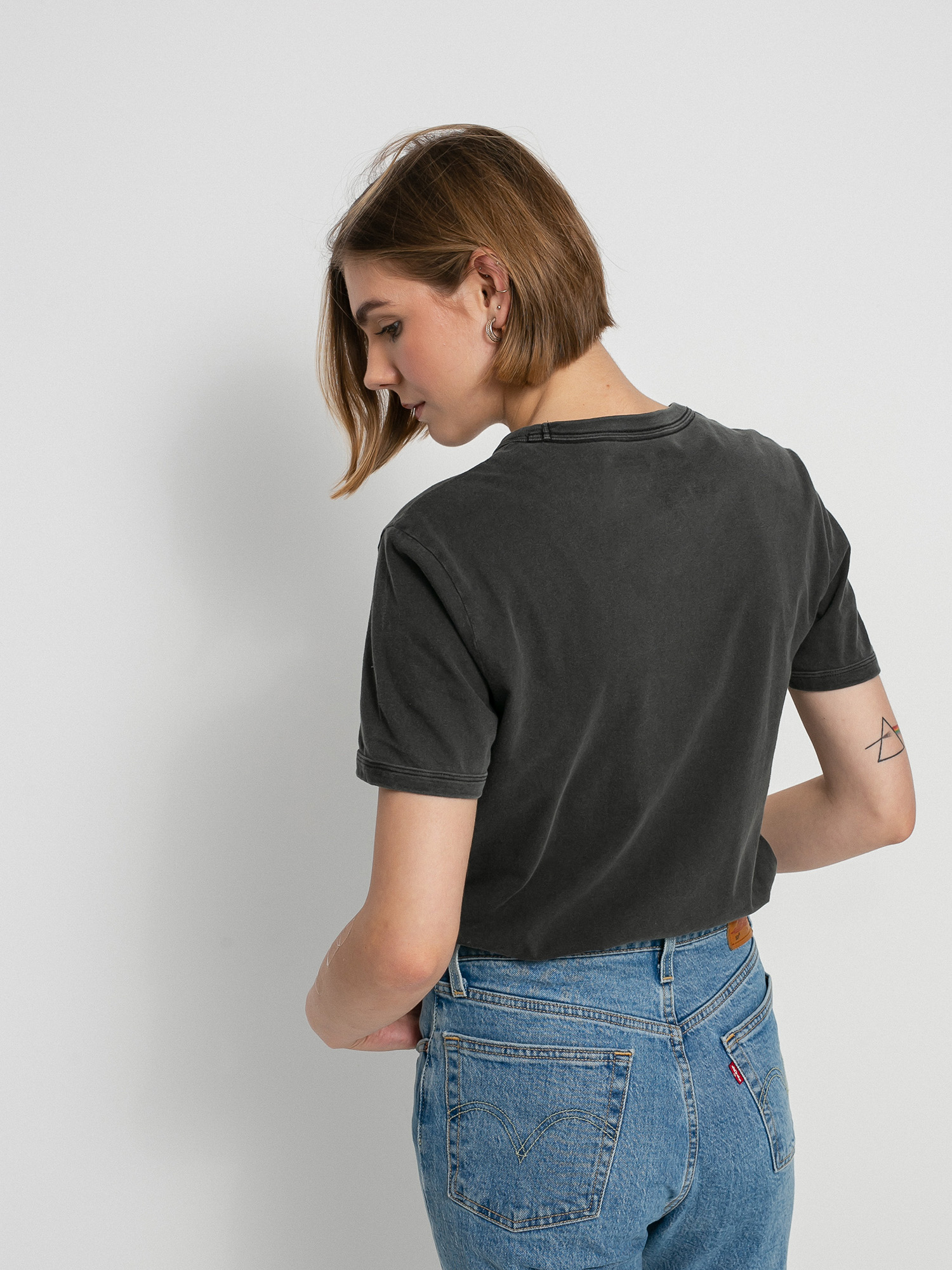 T-shirt Volcom Truly Ringer Wmn (black)